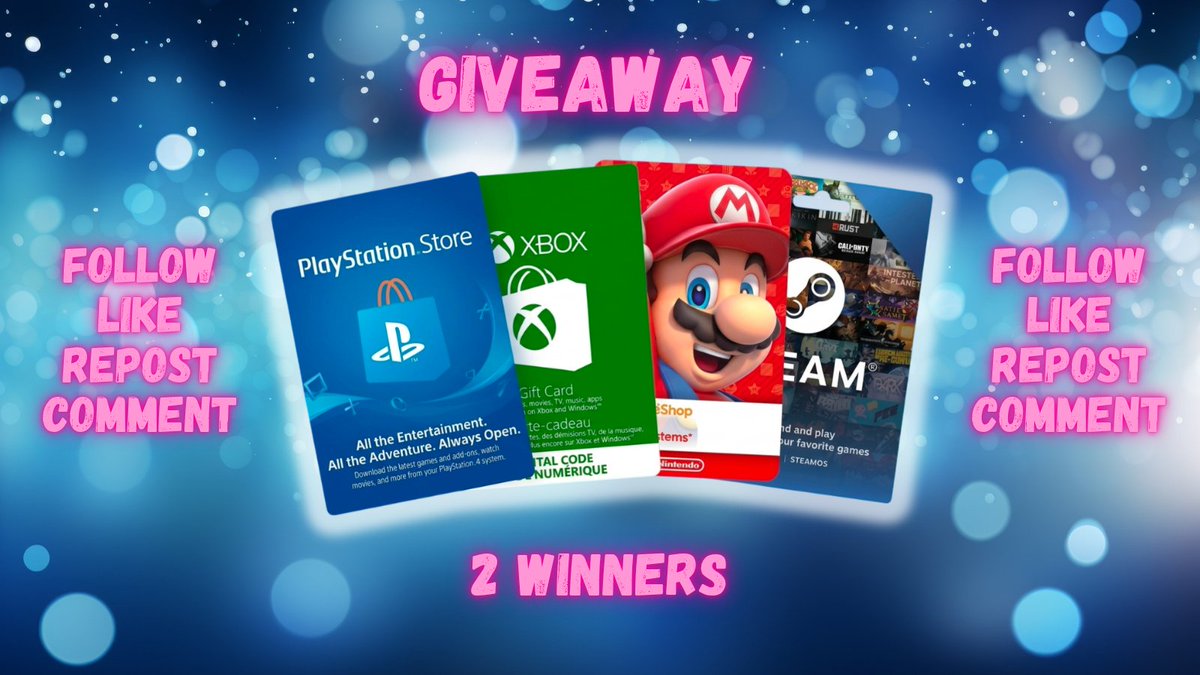 GamerQueenDiana's tweet photo. 🎮 €5 Gift Card Giveaway! 🎁

⏰ Ends Saturday, October 31
🌍 2 Winners — €5 each
🎁 Choose between PlayStation, Xbox, Nintendo or Steam!
💱 International winners receive the equivalent value in their local currency.

📌 Rules & entry details are in the image!

⚠️ Bots and accounts that exclusively participate in giveaways will be rerolled.