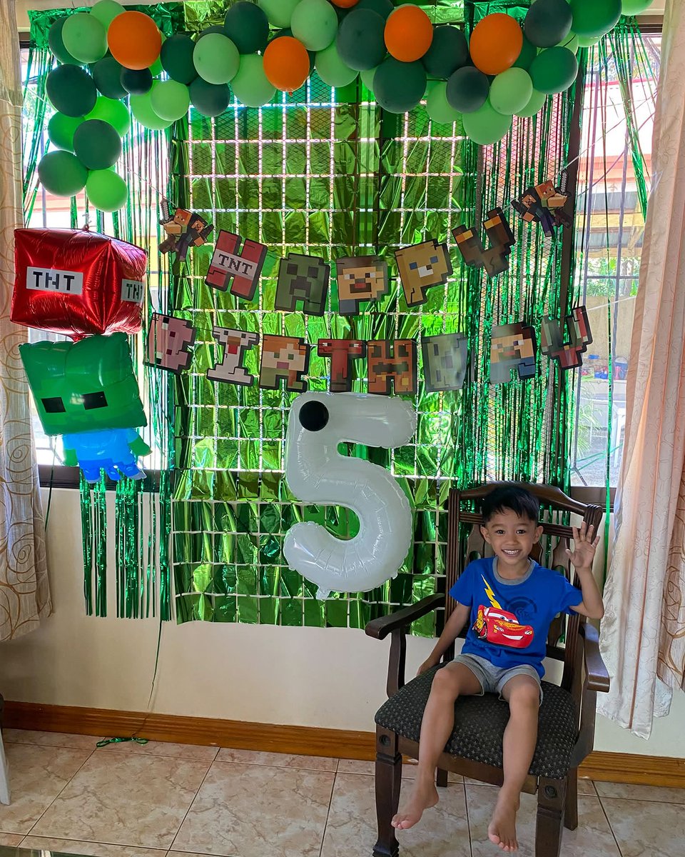 Elvidedios's tweet photo. Happy 5th Birthday, our Vitto! Level 5 unlocked! You’ve mined so much joy, crafted beautiful memories, and built the best family. Keep building big dreams, our little Minecraft master. We love you so much! https://t.co/zvt9DAgXRL