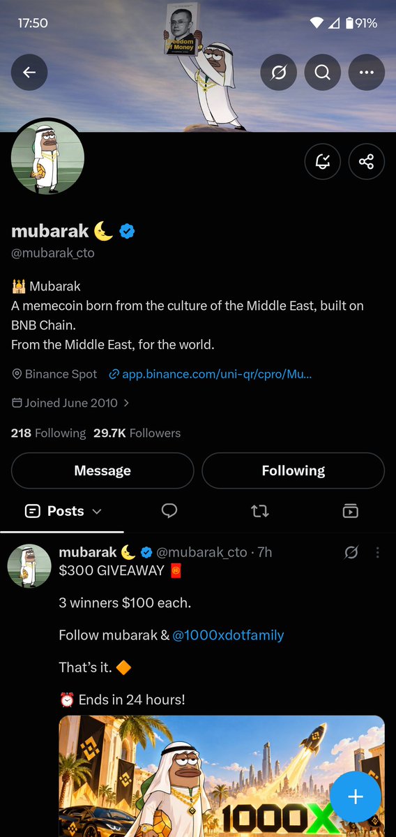 cryptoguy2027's tweet photo. @mubarak_cto @1000Xdotfamily Done. Thank you. 👍🙂

0x97c06ab8cd17f5ad1209b639c894083fdcb71d08 https://t.co/FVTLKGYWOl