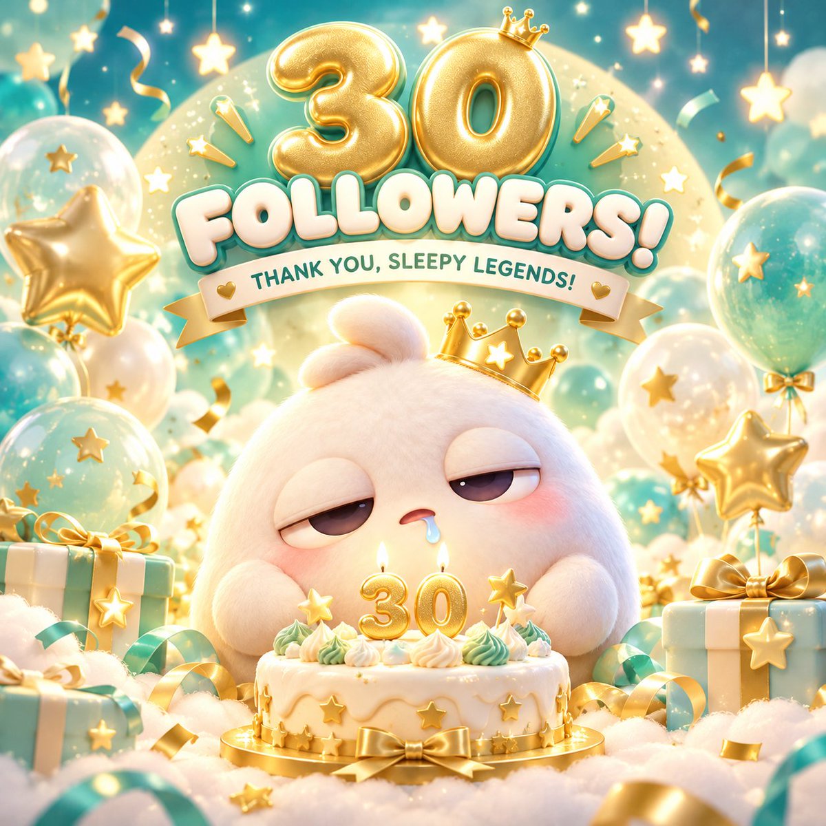 HeyNemubo's tweet photo. 🚨 NEMUBO HIT 30 FOLLOWERS! 🎉😴

30 sleepy legends have joined our little world! ☁️💜

NEMUBO planned a HUGE celebration...

But fell asleep before it started. 💤😂

To our first 30 followers:
YOU ARE AMAZING! 🥹❤️
Our story begins!

How should he celebrate? 👀

#NEMUBO #Sleepy https://t.co/2rPSHC4tWa