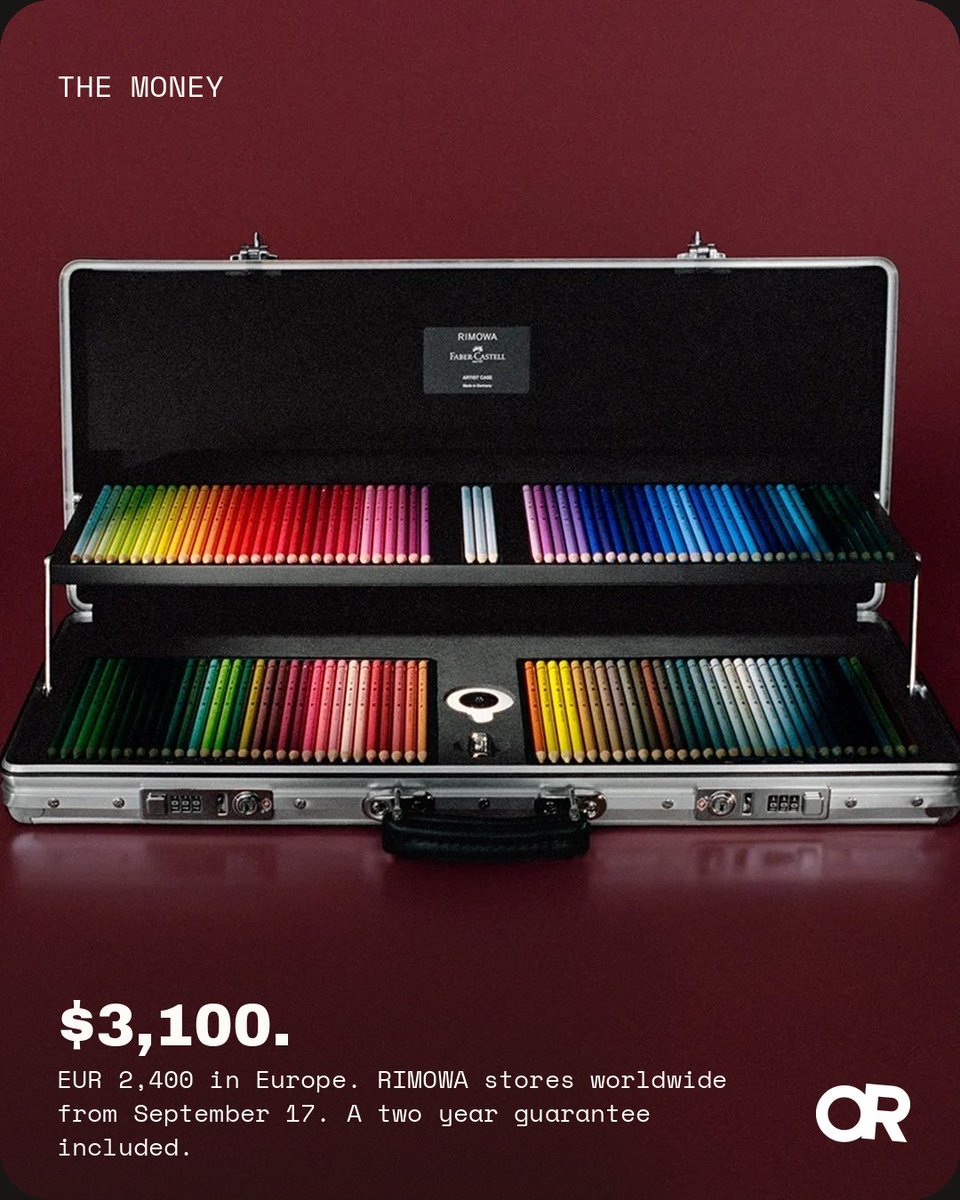 objectreport's tweet photo. @RIMOWA #ObjectReport #RIMOWA #FaberCastell #ArtistCase #Polychromos https://t.co/GG6Kzvp4ue
