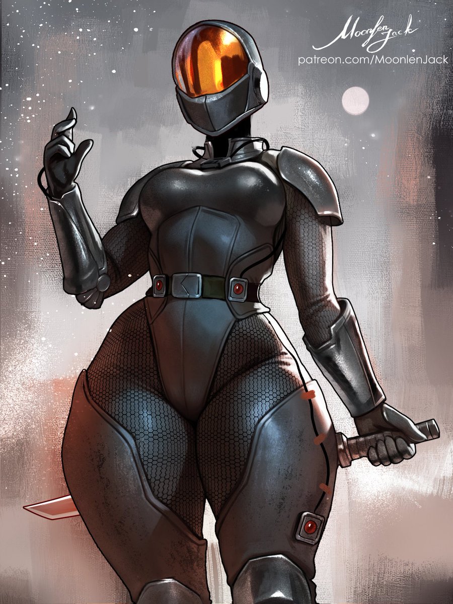 Moonlen_Jack's tweet photo. Hm... Should she be invisible or ... 

Female stealth armor 
OC Sunny https://t.co/0XDb5aXNeL