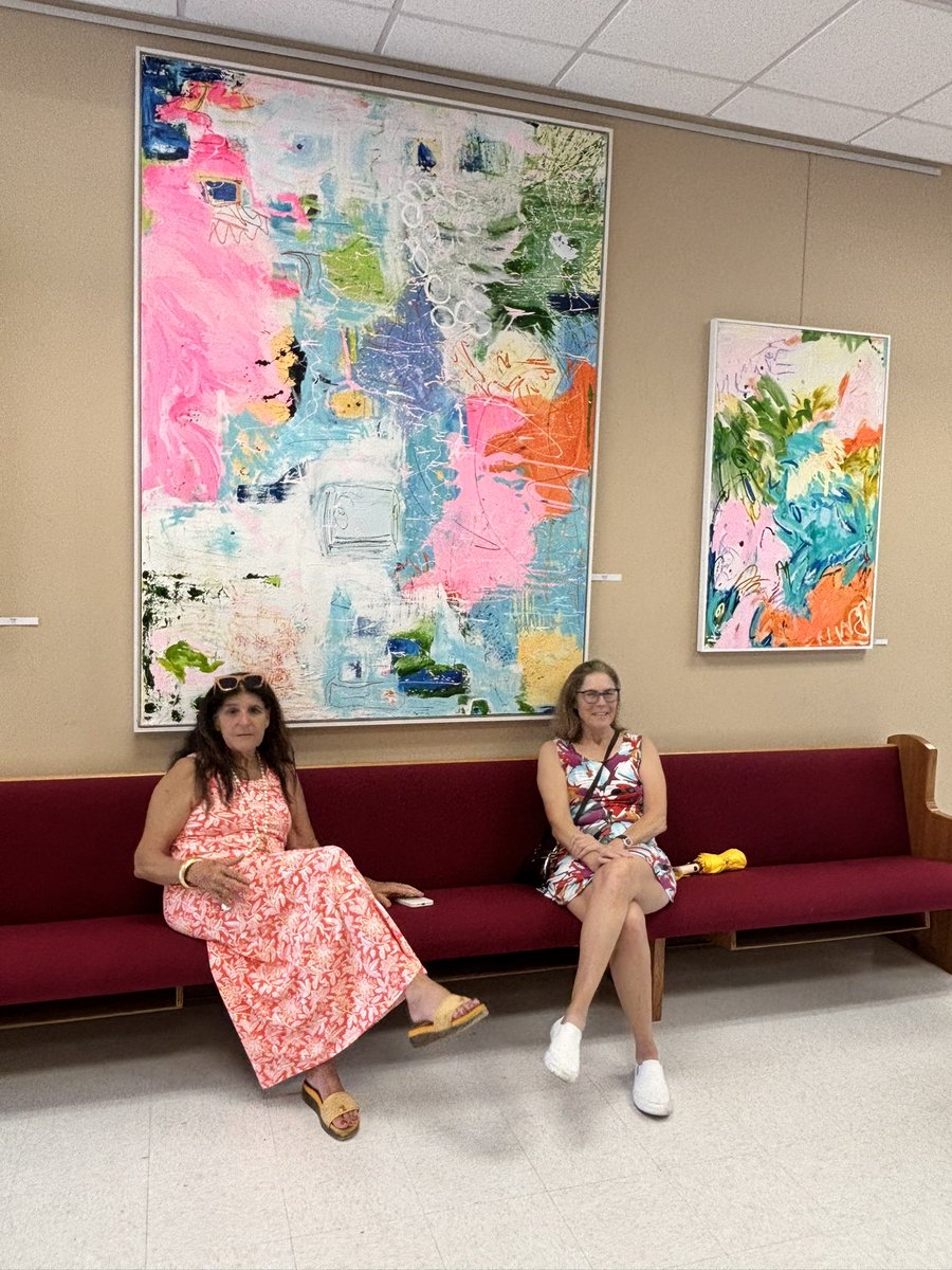 StrongVero's tweet photo. This exhibit is on Building C at First Presbyterian.  #artshow https://t.co/Cf3z24iNjb