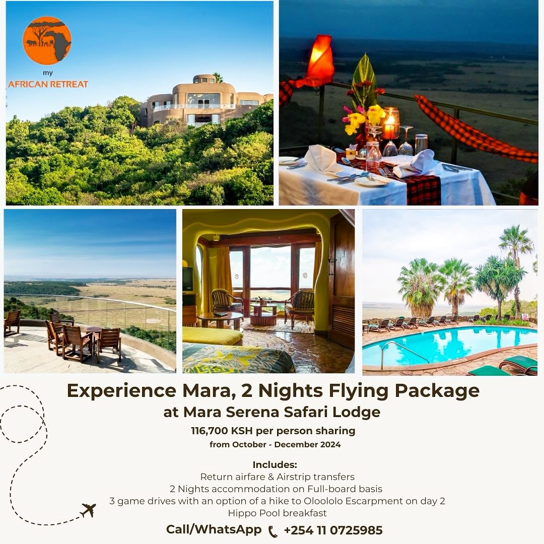 mikailibis's tweet photo. Experience Maasai Mara with an exclusive 2-night flying package at Mara Serena Safari Lodge. Explore breathtaking landscapes, witness incredible wildlife, and unwind in luxury. Call or WhatsApp +254 110725985 to book. https://t.co/MoPnZHUSYE
