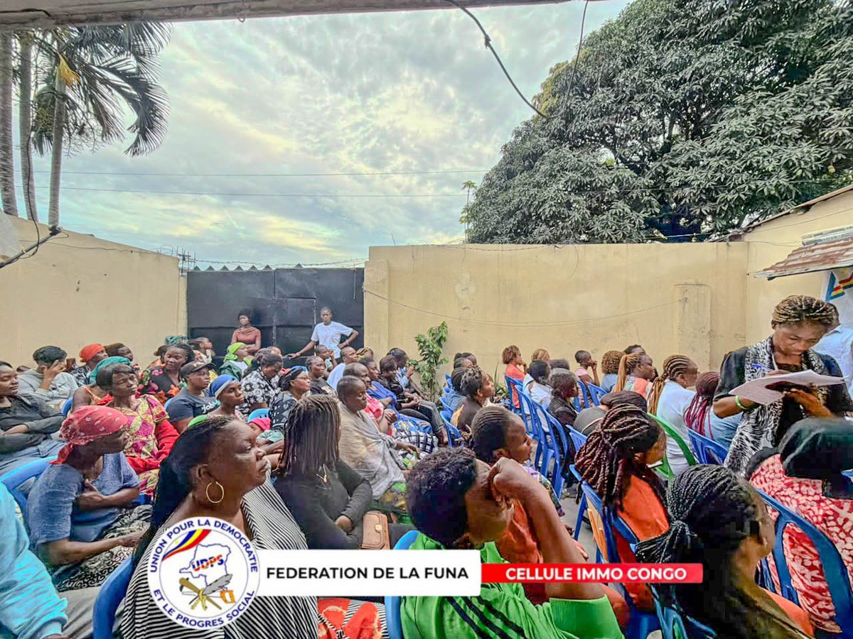KankuSipamba's tweet photo. *CELLULE IMMO CONGO/ FEDERATION DE LA FUNA /UDPS TSHISEKEDI 
———————————————————
*COMPTE RENDU DE LA RÉUNION DU DIMANCHE 11 OCTOBRE 2026*
—————————————————-
*Lieu : Siège Cellule IMMO CONGO - Kinshasa C/Kalamu Q/20mai Av. Mukau 04*

Début : 16h30 - Fin : 18h30
*Par  hymne du parti*
*Ordre du jour*:
—————————
1. *Restitution de la réunion passée*
2. *Recadrage du discours de Joseph Kabila*
3. *Adhésion des membres*
4. *Divers*

*Déroulement*

1. Restitution de la réunion passée
Le rapport a été lu et adopté à l'unanimité.
1. Recadrage du discours de Joseph Kabila
La cellule a recadré le discours de Joseph Kabila, le qualifiant de manœuvre de diversion visant à déstabiliser les institutions.
1. Adhésion des membres
Plus de 50 nouveaux honorable combattants et combattante ont adhéré à la
Cellule IMMO CONGO. Leur adhésion a été validée avec enthousiasme. La cellule se félicite de cette forte mobilisation qui témoigne de la vitalité de l'UDPS.
1. Divers
Le Président a exhorté tous les honorables combattants à rester toujours derrière le Président de la République, *S.E.M Félix-Antoine Tshisekedi Tshilombo* , et derrière la hiérarchie du Parti dirigée par l'Honorable *Président @AugustinKabuyaT Tshilumba*

Clôturée par l'hymne du Parti.

*Fait à Kinshasa, le 11/10/2026*

*Pour la Cellule IMMO CONGO, le Secrétariat*