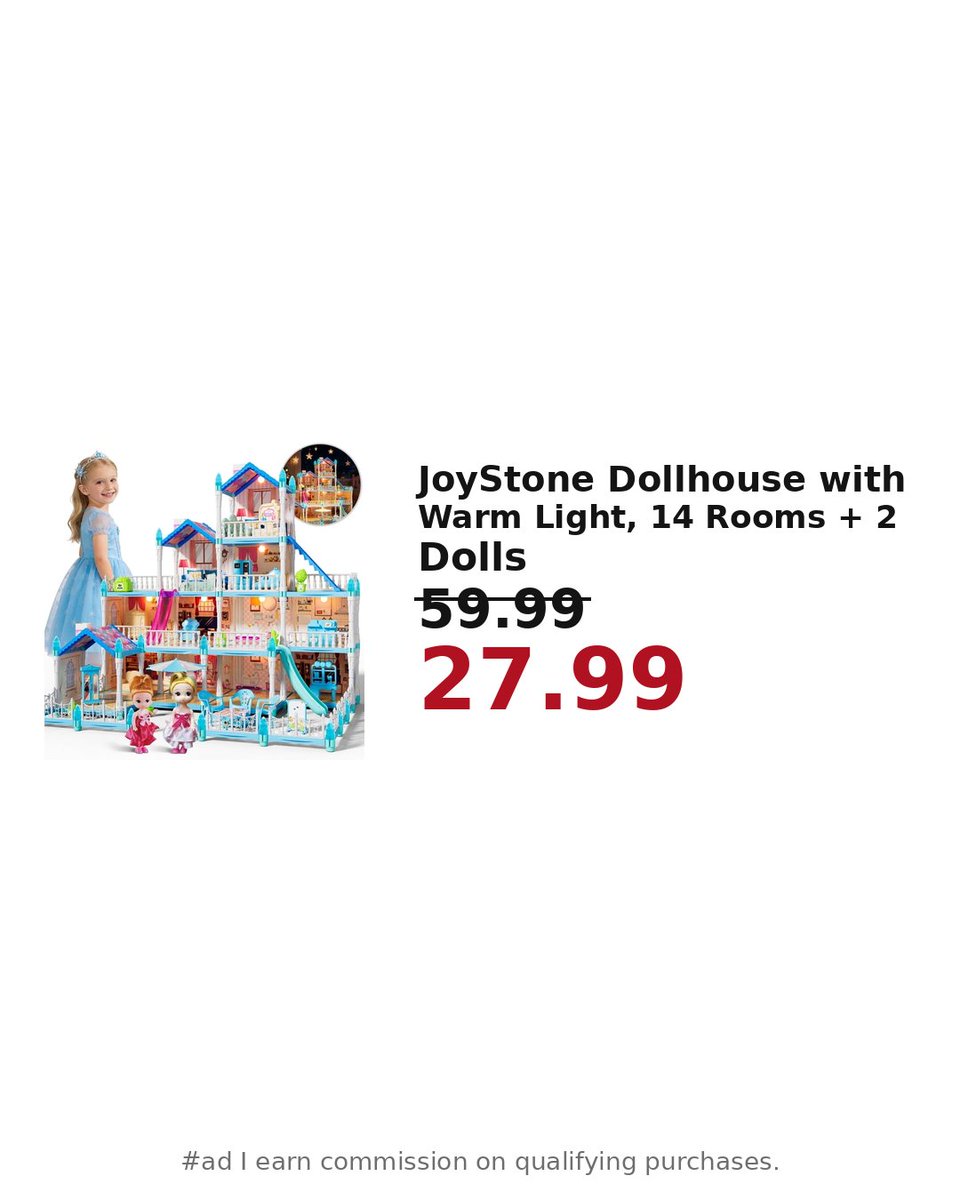 NetworkingMama's tweet photo. 🏠 DOLLHOUSE DEAL — 53% OFF!
JoyStone 14-room dollhouse with warm lights + 2 dolls: was $59.99, now $27.99 at Walmart! Fall Savings Event — 50+ bought! 🏃‍♀️
👉 https://t.co/NjH1TJ0d6G
⚡ Deals hit Telegram FIRST: https://t.co/3N55infLgP
#ad #walmartdeals #dollhouse #clearance https://t.co/iwJQy8s1wK