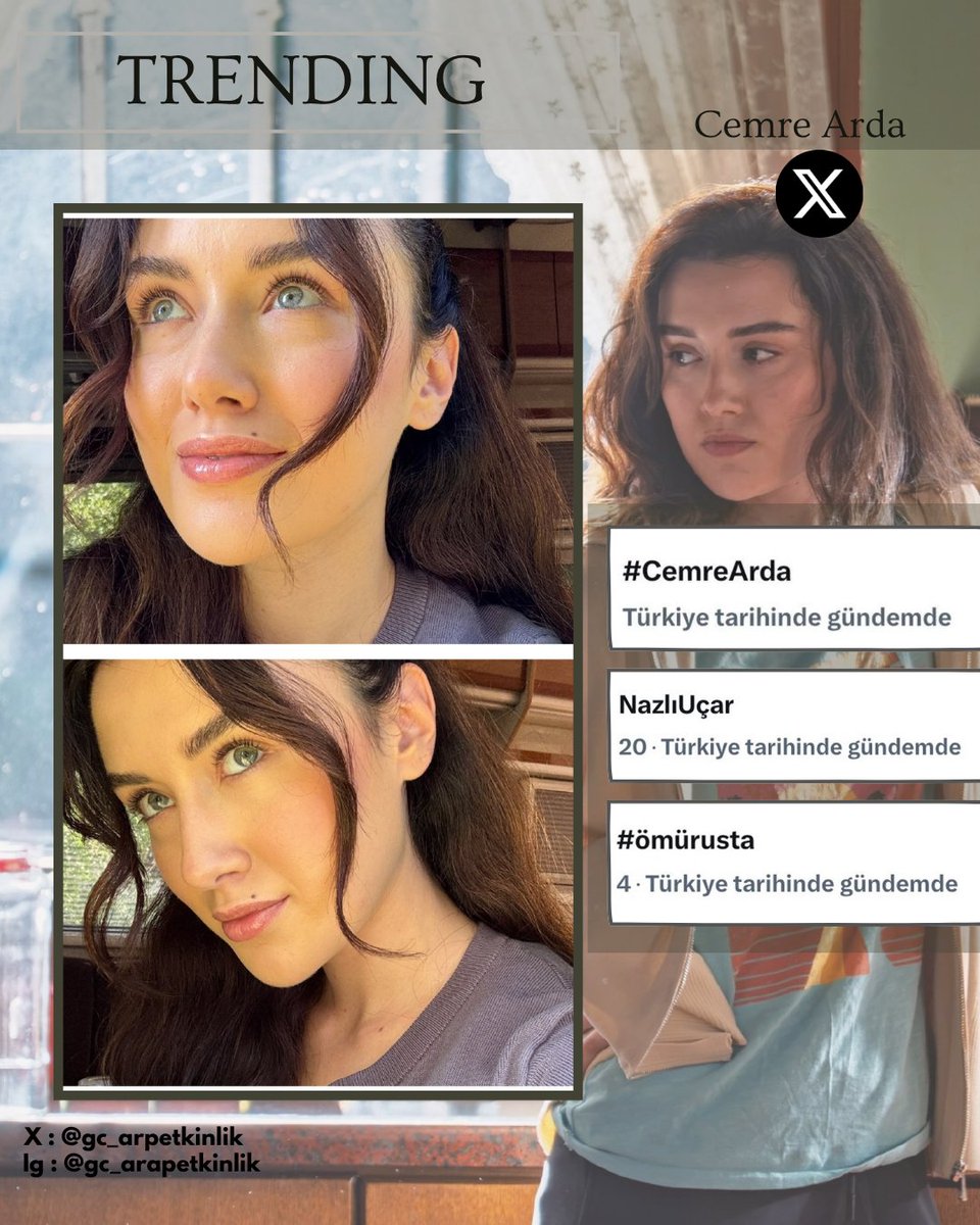 Rajaa_M22's tweet photo. حوريتنا جيمري أردا بشخصية Nazlı Uçar  يتصدران الترند على منصة X الليلة 🤍🦋

#CemreArda #Nazlı #ÖmürUsta #NazlıUçar https://t.co/lcFG3W0TD8
