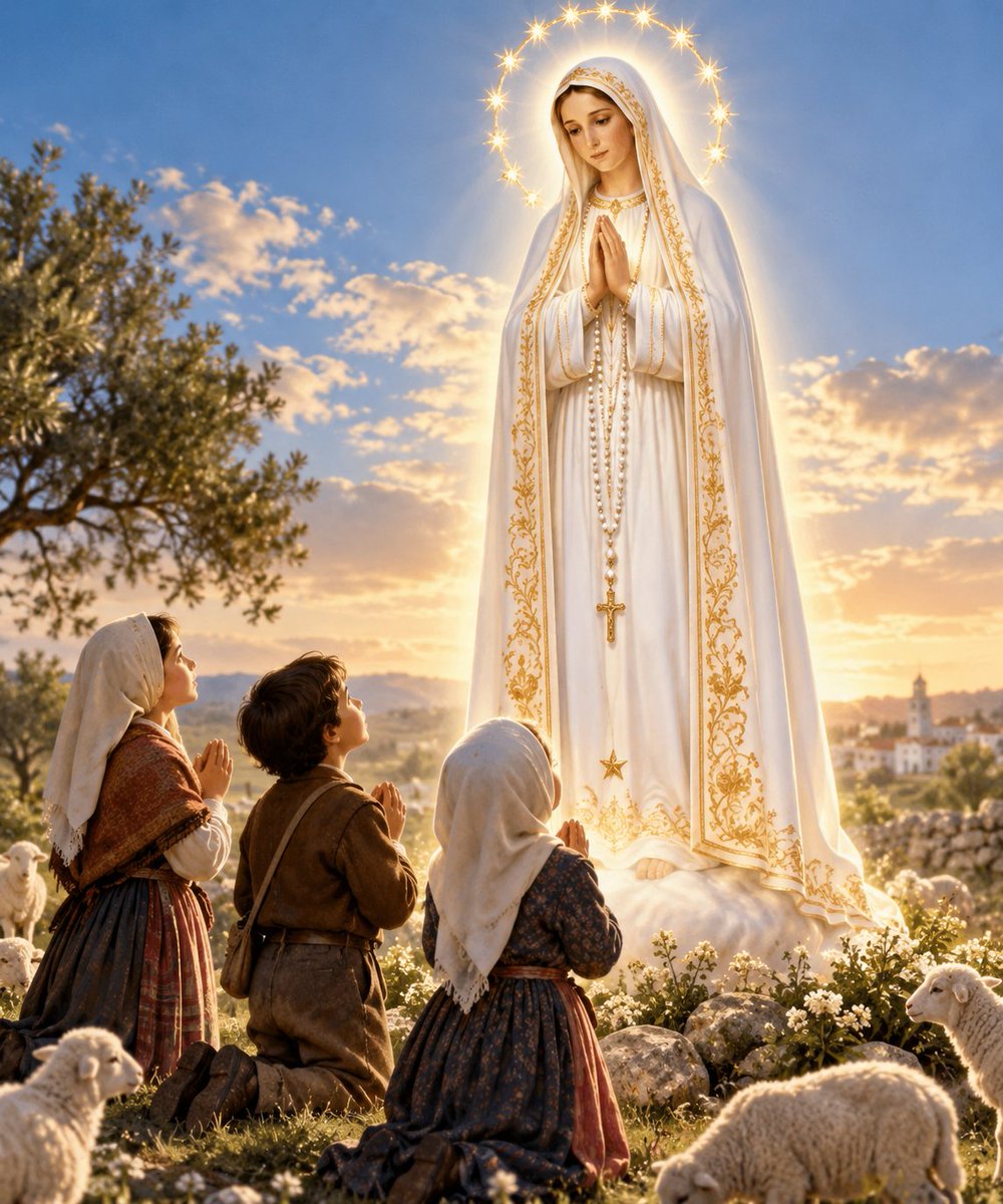 UcheMaryOkoli's tweet photo. "You shall obtain all you ask of Me by the recitation of the Rosary."
— Our Lady of Fatima
Guys, whatever it is that you desire, ask Our Lady by praying the Rosary.
Our Lady of Fatima, pray for us. https://t.co/XEXOX7uiNU