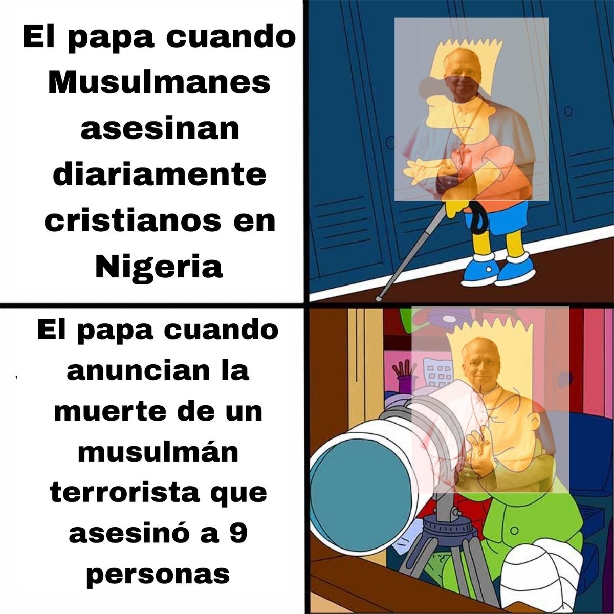 NoVive_Socialis's tweet photo. Mientras tanto el Papa https://t.co/bMWriwpdrW