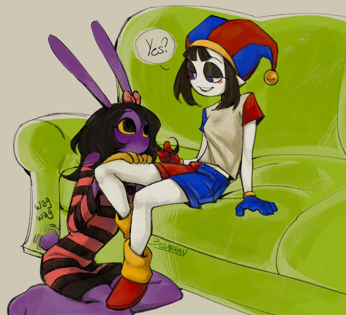 belmerann's tweet photo. tumblr request for clingy jax !
#tadc #funnybunny https://t.co/obQOzzQ4Mx