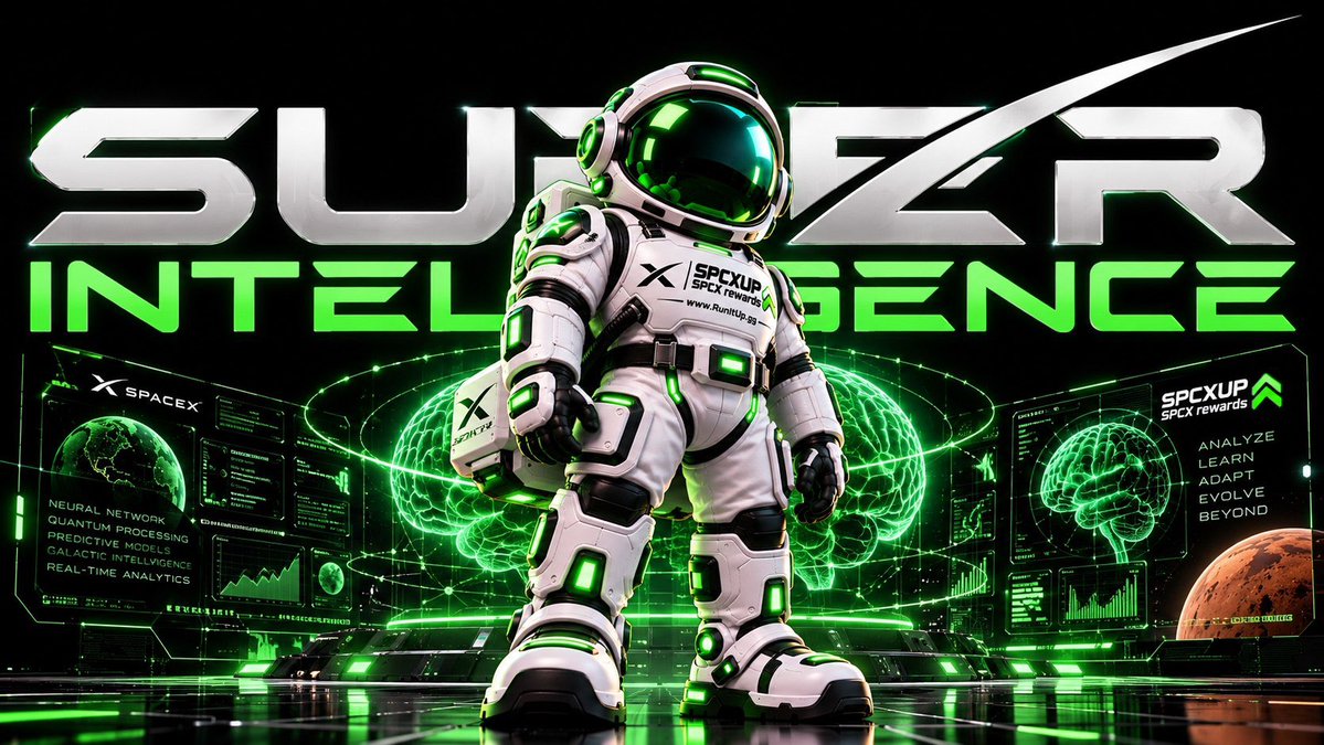 SPCX_Up's tweet photo. Super Intelligence is the meta.

$SPACEXSI was built to stay.

5k entry we are here and building. https://t.co/vmfz2NGNQa