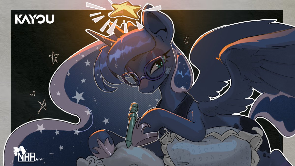 NAA_Artist's tweet photo. I can't describe how much I love this luna from KAYOU so I have to do art for her💕♥️❤️‍🔥✨ https://t.co/XhDZ9promC