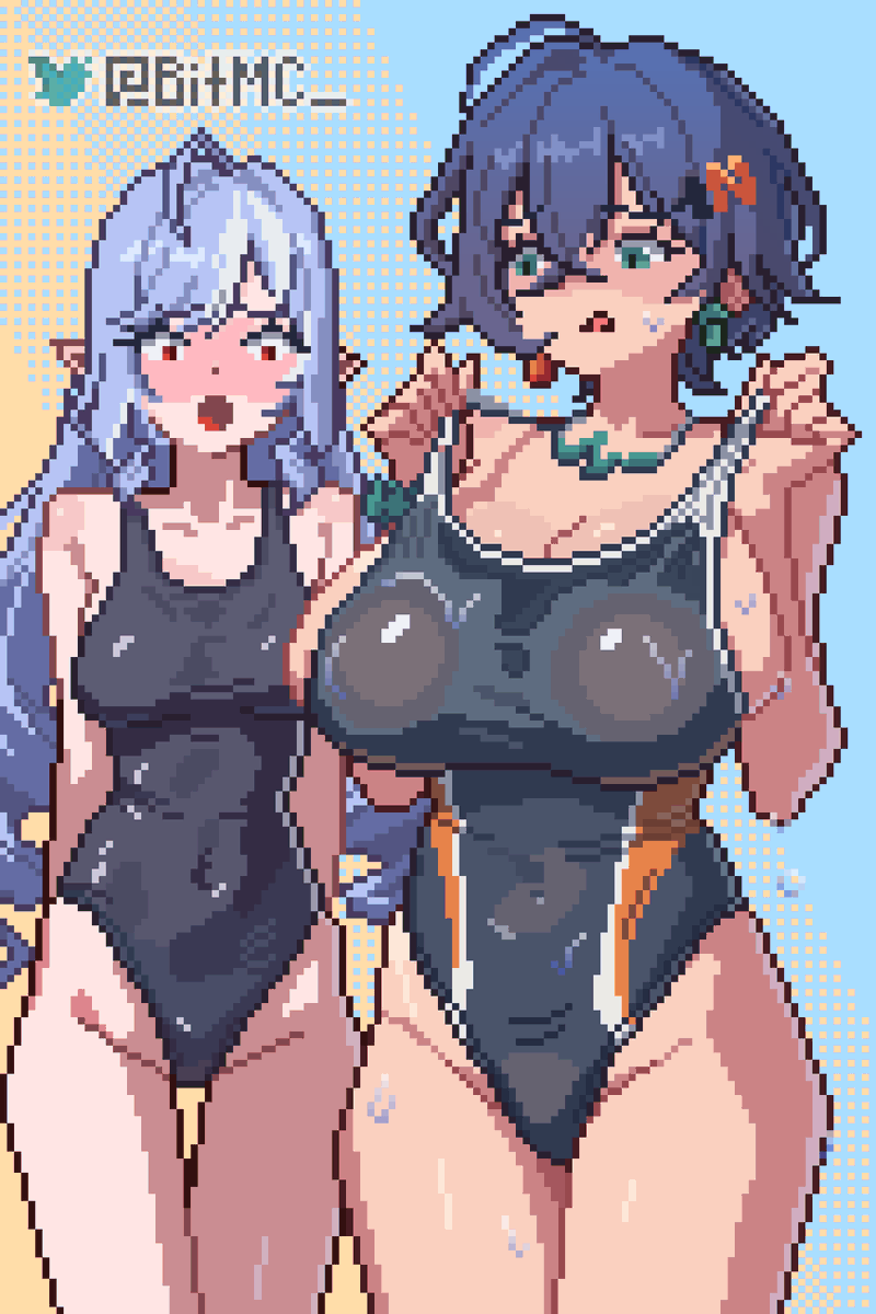 BitMC_'s tweet photo. Belle and Vivian in Swimsuits | sfw #ZenlessZoneZero‌ #zzzeroㅤ https://t.co/8xzHjoMUnE