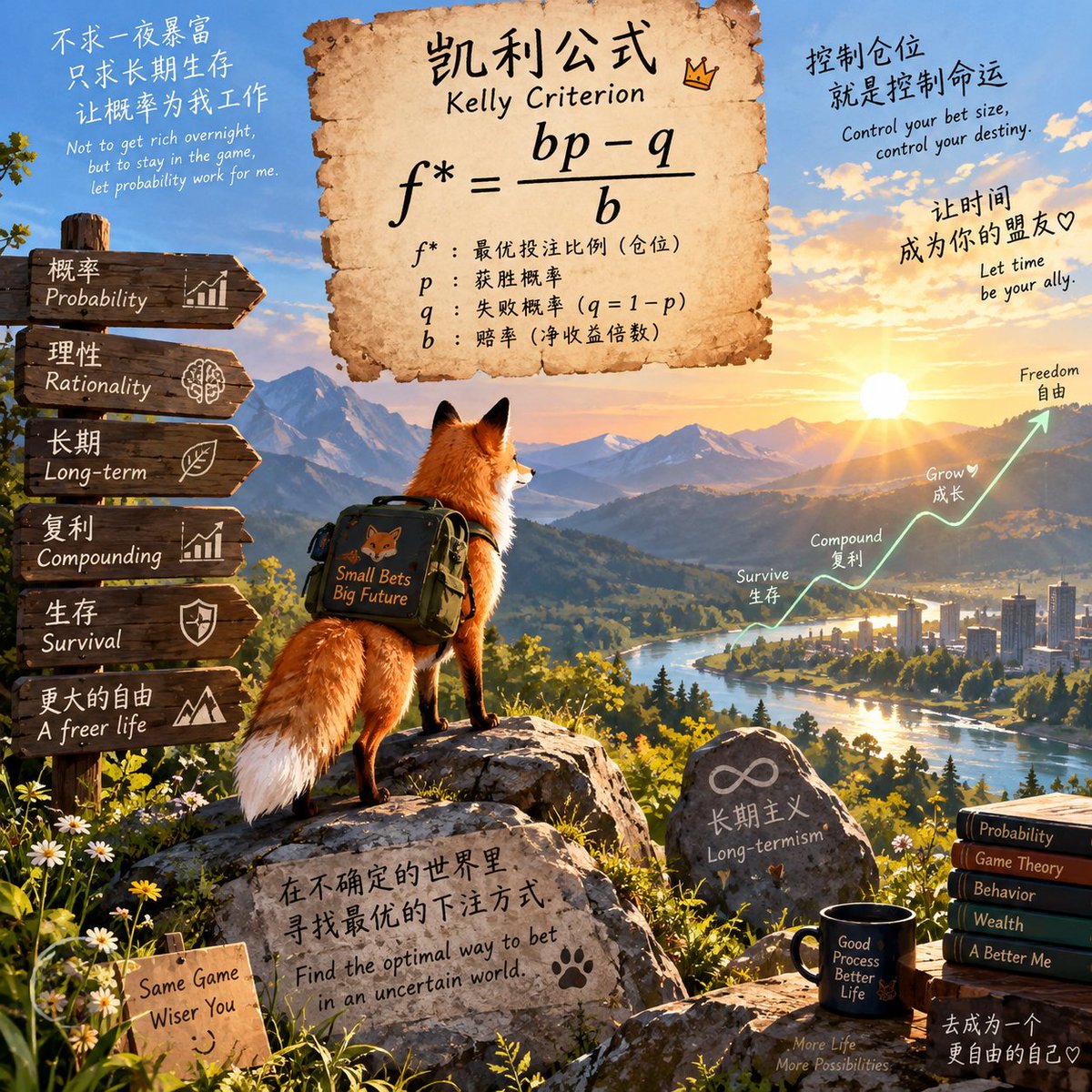 FoxMeta310's tweet photo. 你认同凯利公式吗？你觉得凯利公式的最佳使用场景在哪些场合？ https://t.co/LrS5VZ84El