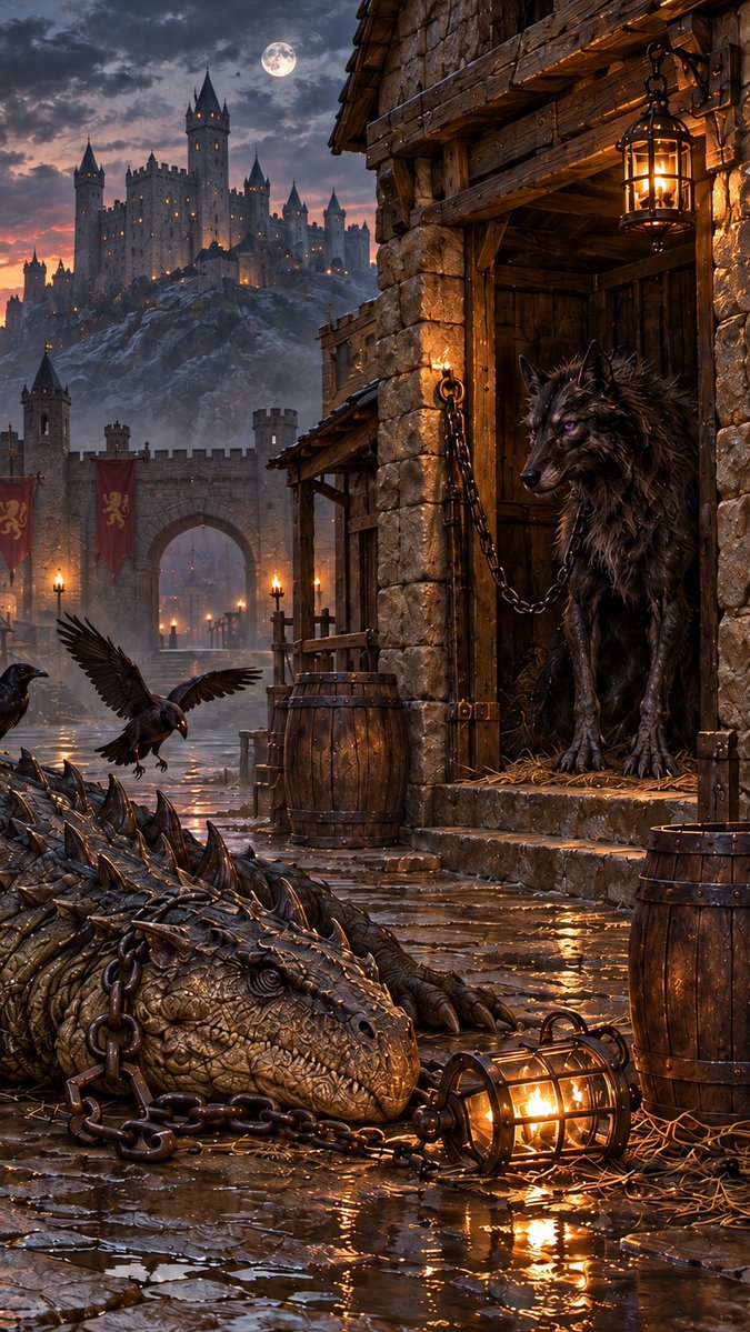 RiverholdGame's tweet photo. The Beast Tamer opens her gates at noon.

Eight strays from the circus. One price for all of them. No rarity on the stall, no perks, nothing to compare. Nobody has appraised a single one, not even her.
You pay first. Then your beast walks home.

One in five never arrives.

"The journey home was too much for Wreckborn Leech. It passed away in agony."

The silver is already spent. There is no refund and no second roll.

The ones that make it reveal themselves in your stables, not before. Some carry nothing at all. Most carry something ordinary. Every so often a stray limps in with an Eldritch perk, bought for the same price as the one that died on the road.

That's her whole deal: cheap and blind.

If you'd rather know what you're buying, the Vivarium sells appraised Eldritch beasts four evenings a week. Certainty is paid in Blacksmith Coins.

The Menagerie is open 12:00 to 18:00 UTC.

You don't tap. You run a town.