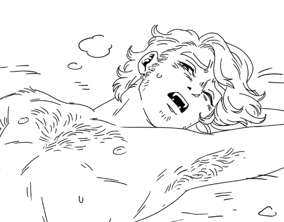 bedtimecreature's tweet photo. drew some werewolf masturbation of one of my werewolf ocs on the kofi discord~ his name is dev! https://t.co/N9HaC4XPt5