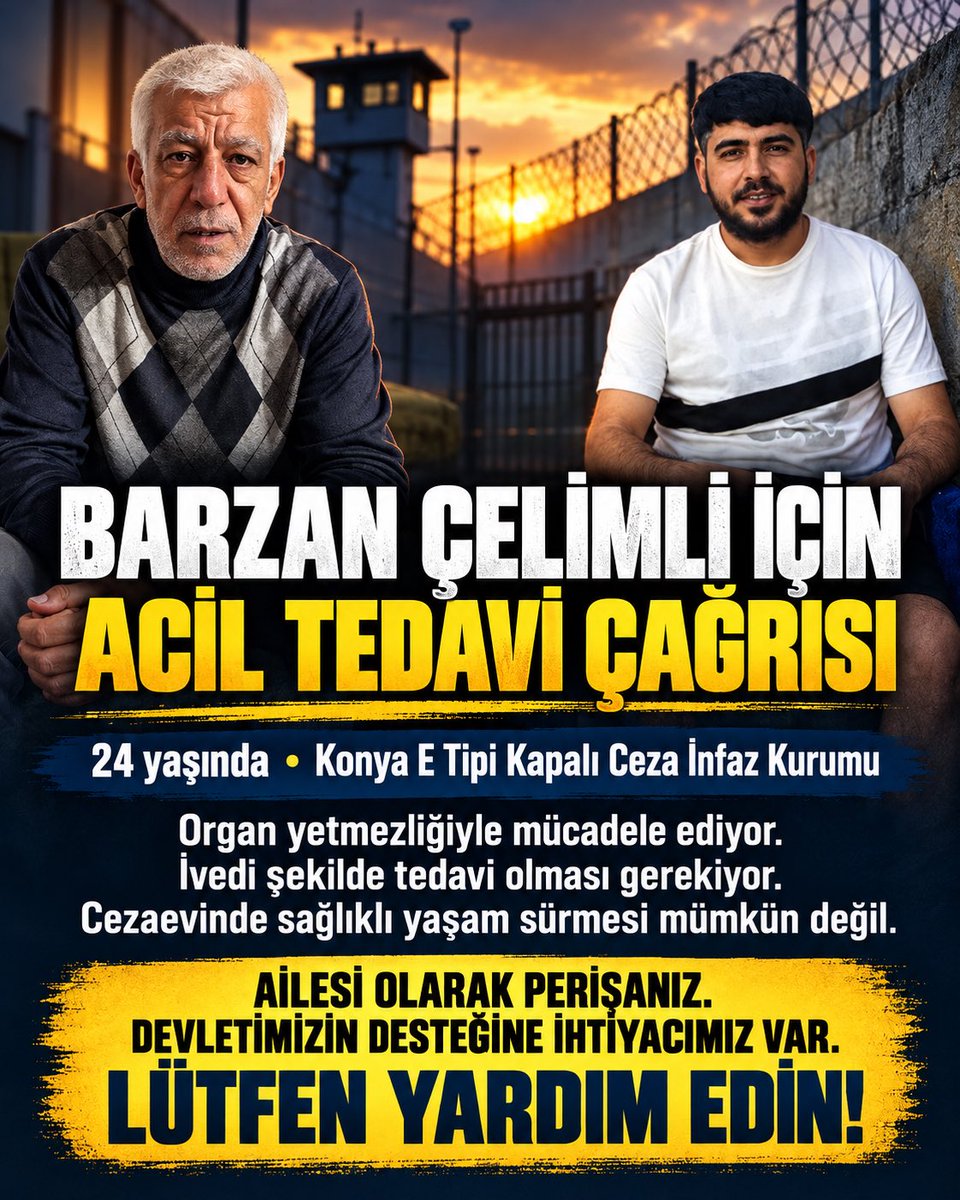 irem83wk's tweet photo. Cezaevi şartlarında sağlıklı yaşam sürmesi mümkün değil yardım edin @omerrcelik @fuatoktay @oktay_saral @drmemisoglu @ctekurumsal @adalet_bakanlik @abakingurlek @_cevdetyilmaz @saglikbakanligi @sagliklicozum https://t.co/ILJ9usEJeh