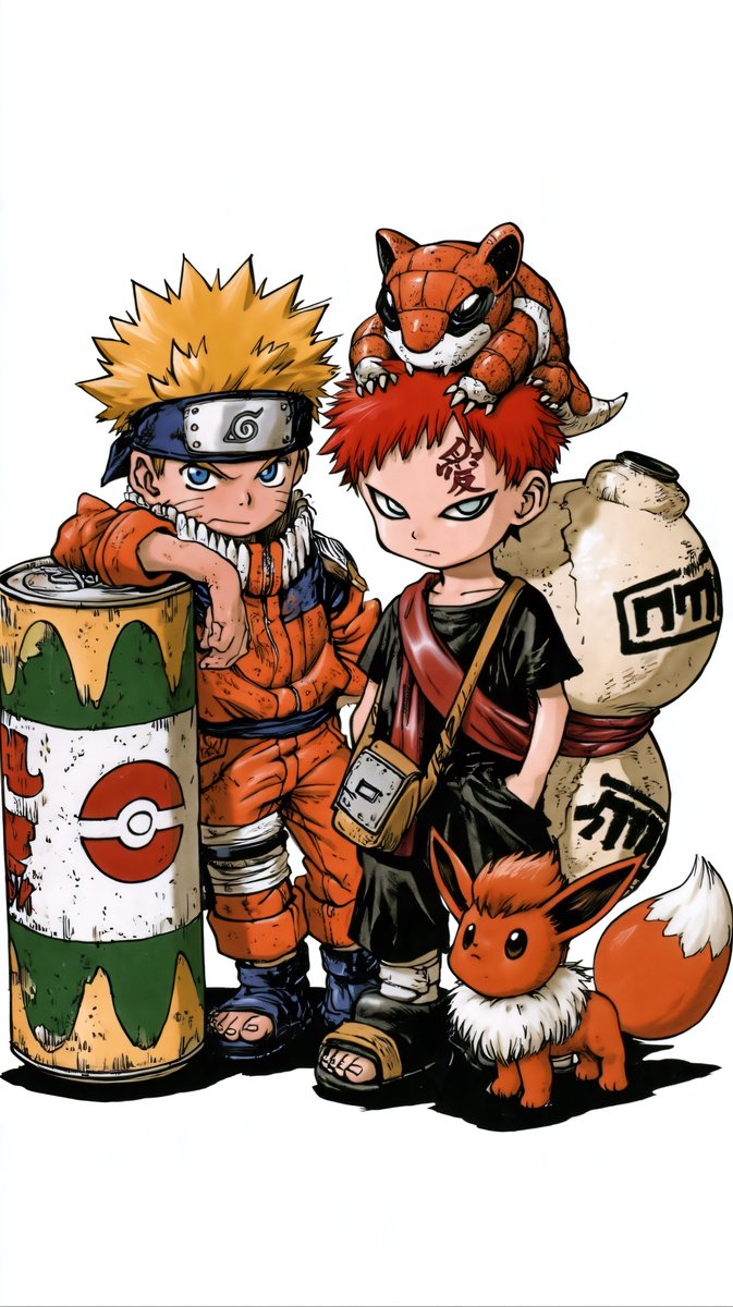 Classisco123's tweet photo. Pokémon x Naruto. https://t.co/N6z0KeGcs5