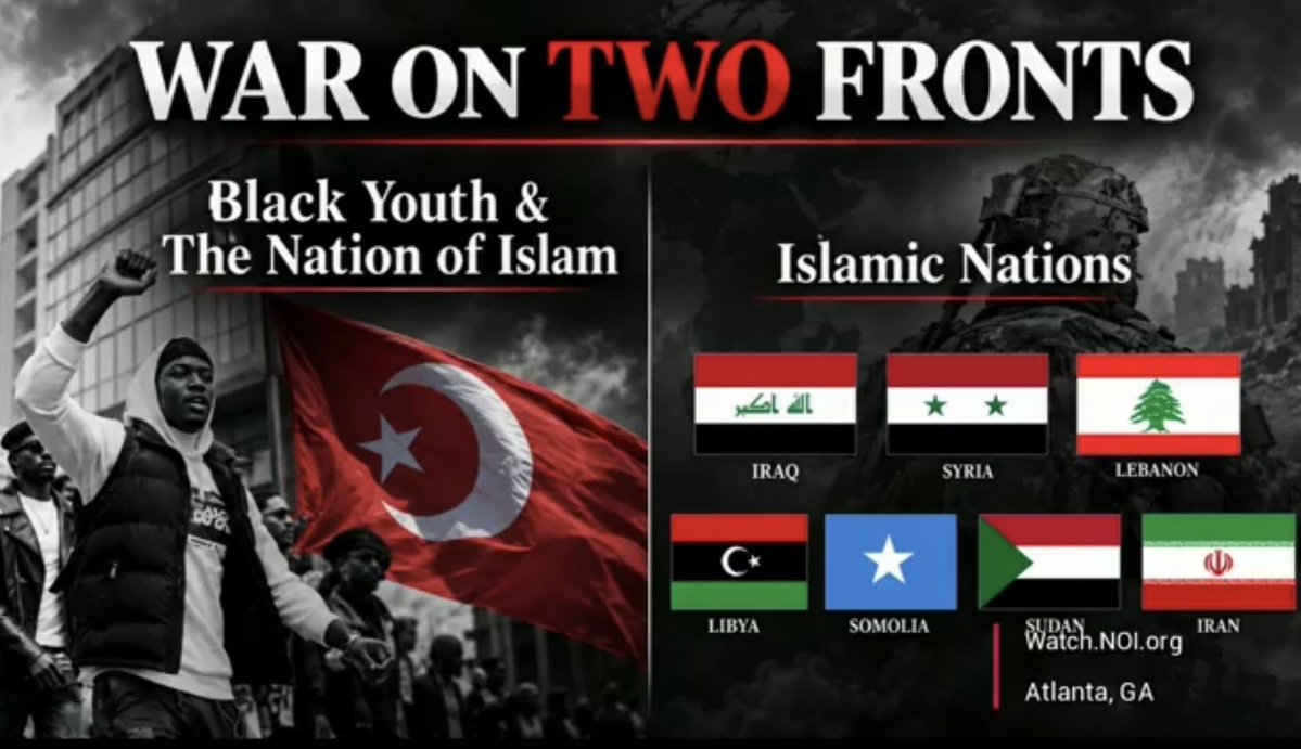 amonmuhammad's tweet photo. “We are at war!”
—-
@minishmael 

#HDOA26 #Farrakhan #NOISundays https://t.co/r4BtFR2kuQ