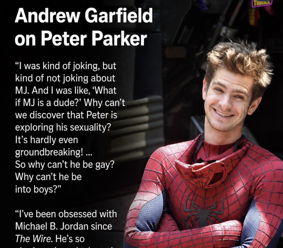 jt0hny's tweet photo. the humiliation rituals required to play Spider-Man isn’t talked about enough https://t.co/635ZbuUj80