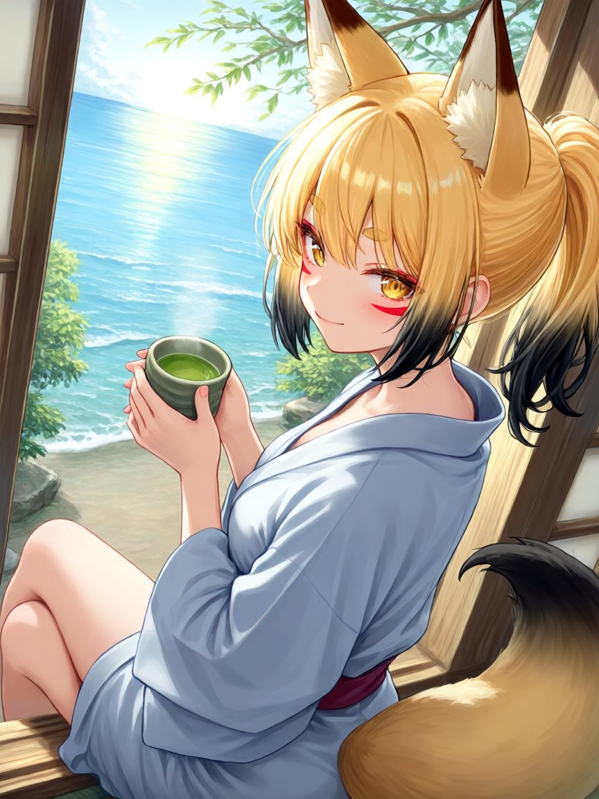 Shiranui_BP's tweet photo. おはようございますー☀🦊

お休み最終日‼️そしてまた明日から地獄が始まる🫠

しっかり休んていきたいところです🍵

#PixAI #AIイラスト https://t.co/xSWs99ywjv