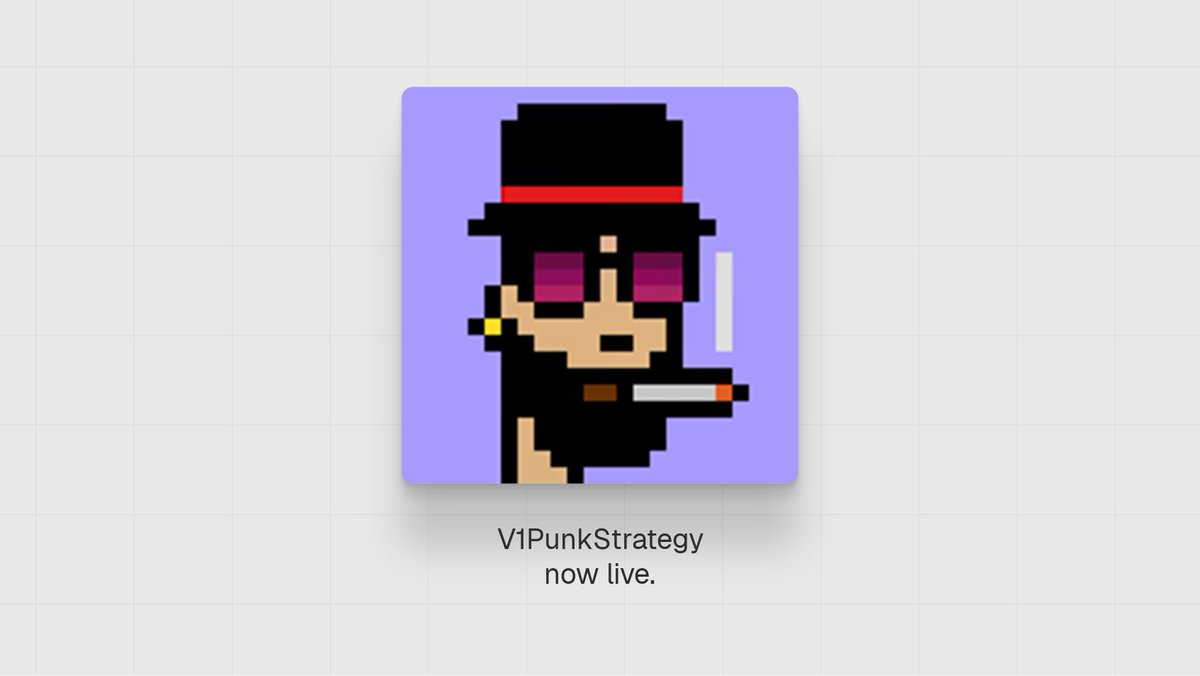 TokenWorksBot's tweet photo. V1PunkStrategy ($V1PNKSTR) is now live.

https://t.co/iy8b4JEU4R https://t.co/dROjyEXQgi