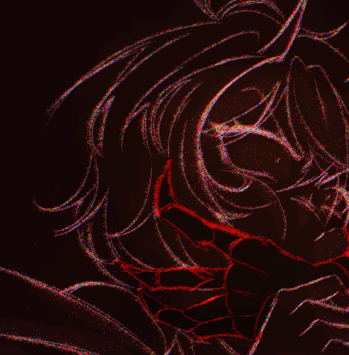 VirKrabik's tweet photo. A panic attack is more than just fear. It's when your own body feels like an enemy, and the world around you becomes overwhelming.

Sometimes, the most important thing is having someone stay by your side until the storm inside you passes. 🖤

#MentalHealthAwareness #DigitalArt #art