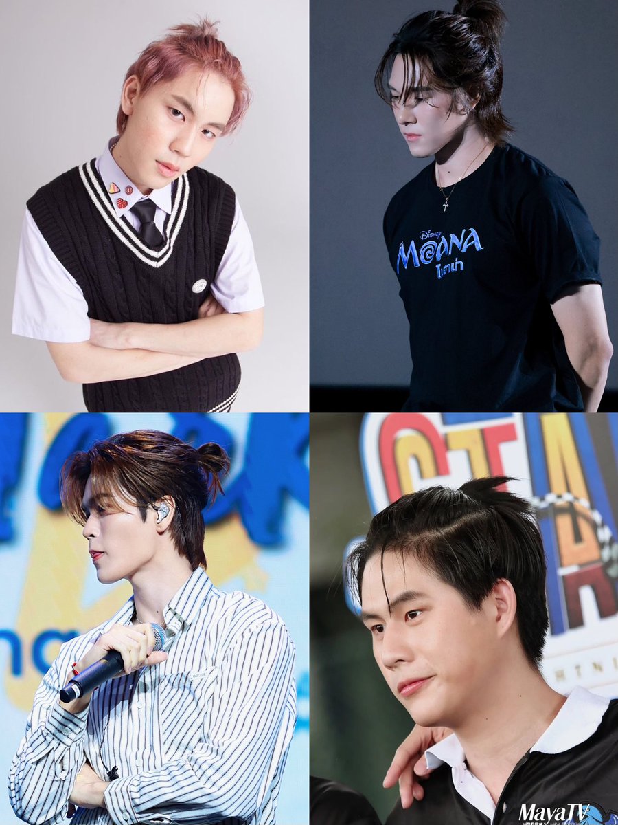 ppuunn_'s tweet photo. พี่เท่หรือไม่ ((มัดผมครึ่งหัวเพิ่มดาเมจ)) https://t.co/FHdy0Be8J8