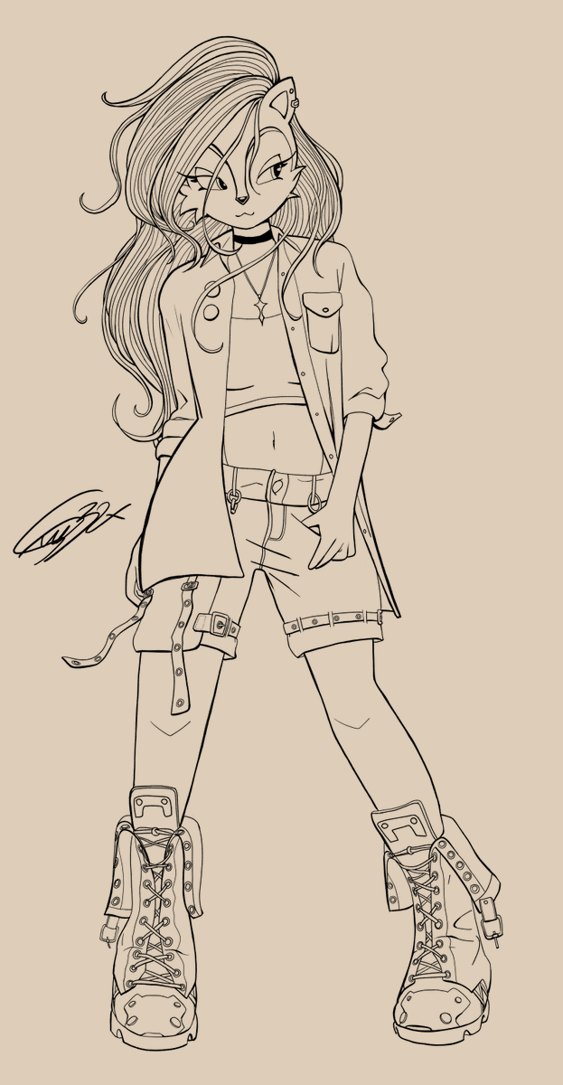 sianarchy_32X's tweet photo. I don't usually post an unfinished work in progress, but I'm so happy with this one that I wanted to share the line-art! I'm probably going for cell-shading with this, idk.

Alternate universe urban-style futchy Sally 🥰💜

#sallyacorn https://t.co/K0QjODN5rd