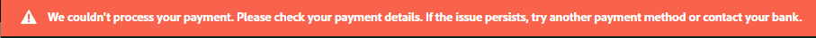 basil_edits's tweet photo. @AdobeCare My Premiere Pro payments fail before OTP verification across 3 cards and 2 Adobe accounts—even when starting a free trial. My card works for After Effects. Multiple agents couldn't resolve this. Case: ADB-47491466-B7T9. My clients are waiting. Please help urgently! https://t.co/hQNO743xw9