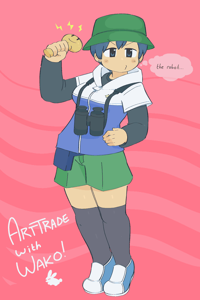 EmaJelly's tweet photo. NAKAMURA WITH HER CUTE OUTFIT!!

( art from art trade with @vowakoart !! ) https://t.co/gzv3hfPtzK