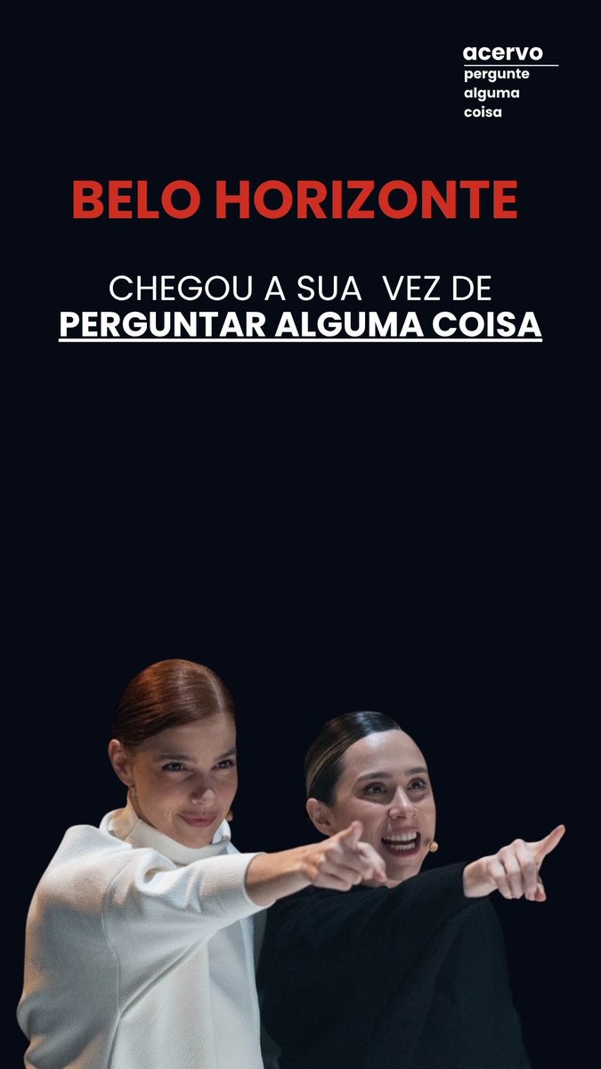 acervopergunte's tweet photo. Belo Horizonte🚨🎭 

Chegou sua vez de Perguntar Alguma Coisa!! No dia 6 de março de 2027, no Centro Cultural SESIMINAS! 
🔗 https://t.co/mHxSqpSaRG https://t.co/x1fCeF4BRE