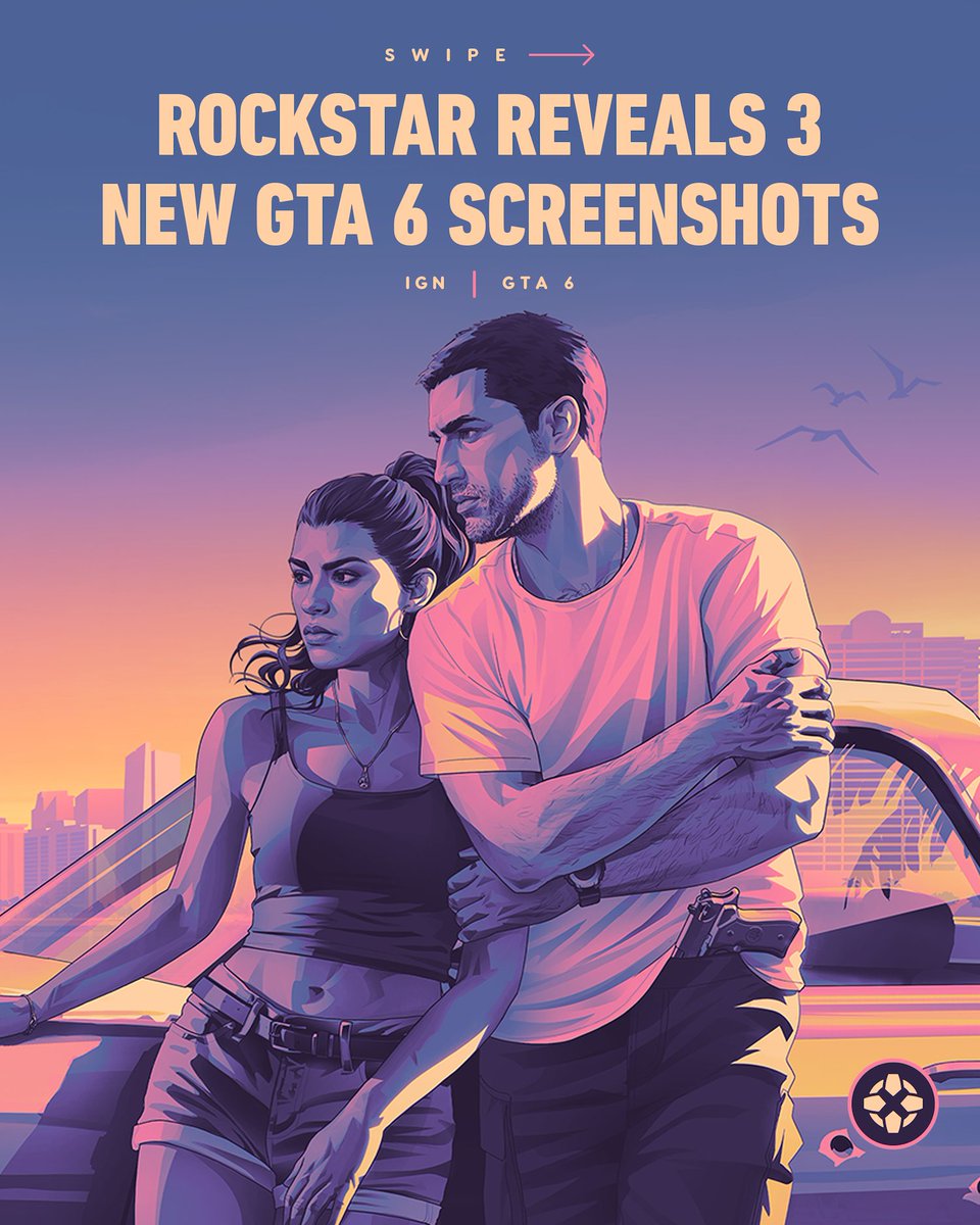 IGN's tweet photo. ICYMI: Rockstar has released three brand-new GTA 6 screenshots alongside its radio station reveal, showing off some stunning wide shots and crazy reflections. https://t.co/lTBClv4F8w https://t.co/WdydfR8Rdl