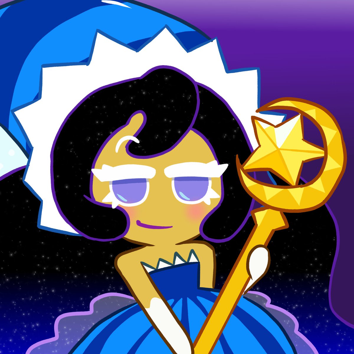 Someone_Stuped's tweet photo. i did the moonlight cookie like u said :p (i hated coloring the dress grgrgrr, well anyways. now im going to die again until tomorrow, see ya) https://t.co/h8AMXIfQKY