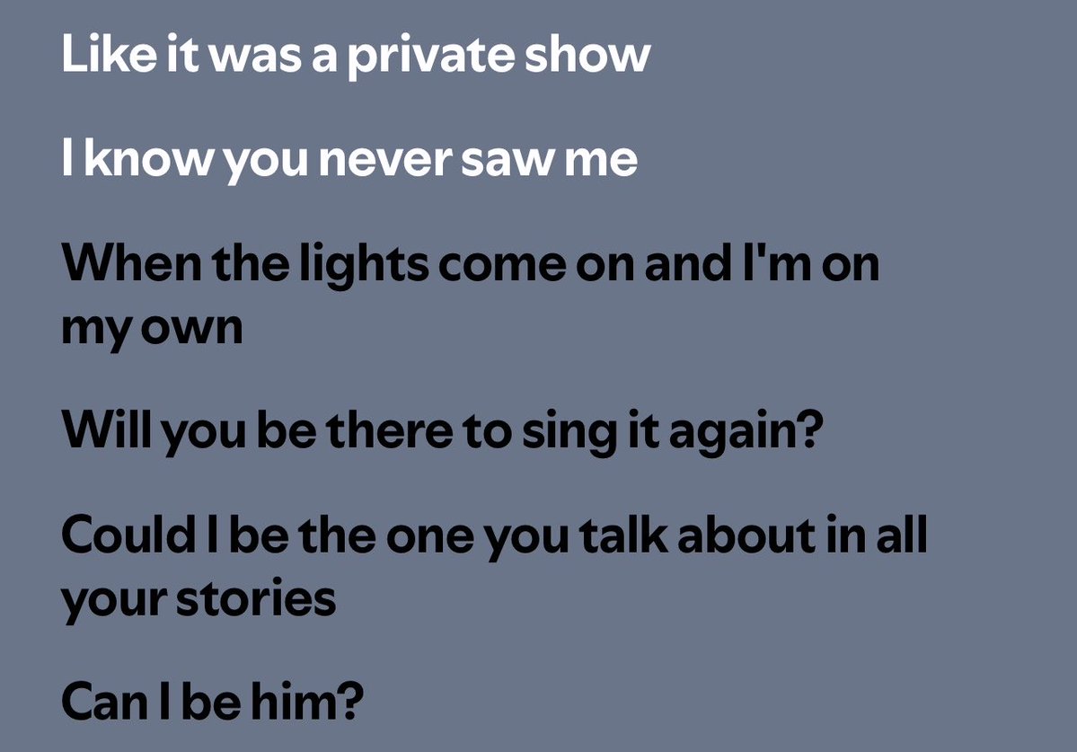 theacesian's tweet photo. oct 11th felt like “it was a private show but i know you never saw me” https://t.co/SutomEq3VV