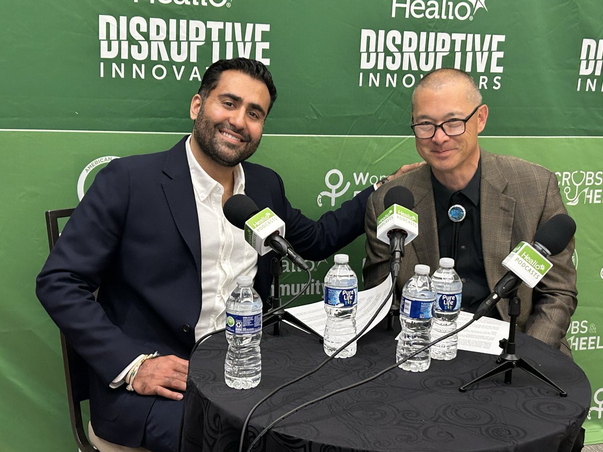 HealioGastro's tweet photo. 🎙️ Live from #ACG2026 where a special #GutTalk episode is underway with our hosts: Outgoing @AmCollegeGastro president @umfoodoc and Dr. @sameerkberry
We caught a little behind-the-scenes magic on the mic… 🎧
The full story? Coming soon📻https://t.co/xeqq0CKfUG https://t.co/xW66bqMDJF