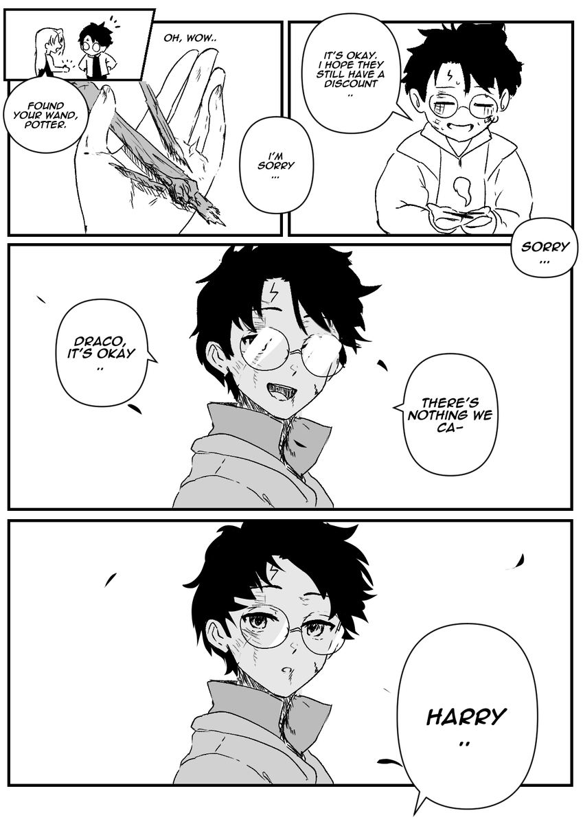 MaroonR19's tweet photo. this will be my last #malfoid for a while. maybe see you next september.
no flashy moves. just a gentle aftermath, unspoken confession 🩷
(its 5 pages okay y'all better remember to click next image 😭) https://t.co/rNC2rsJ3Ru
