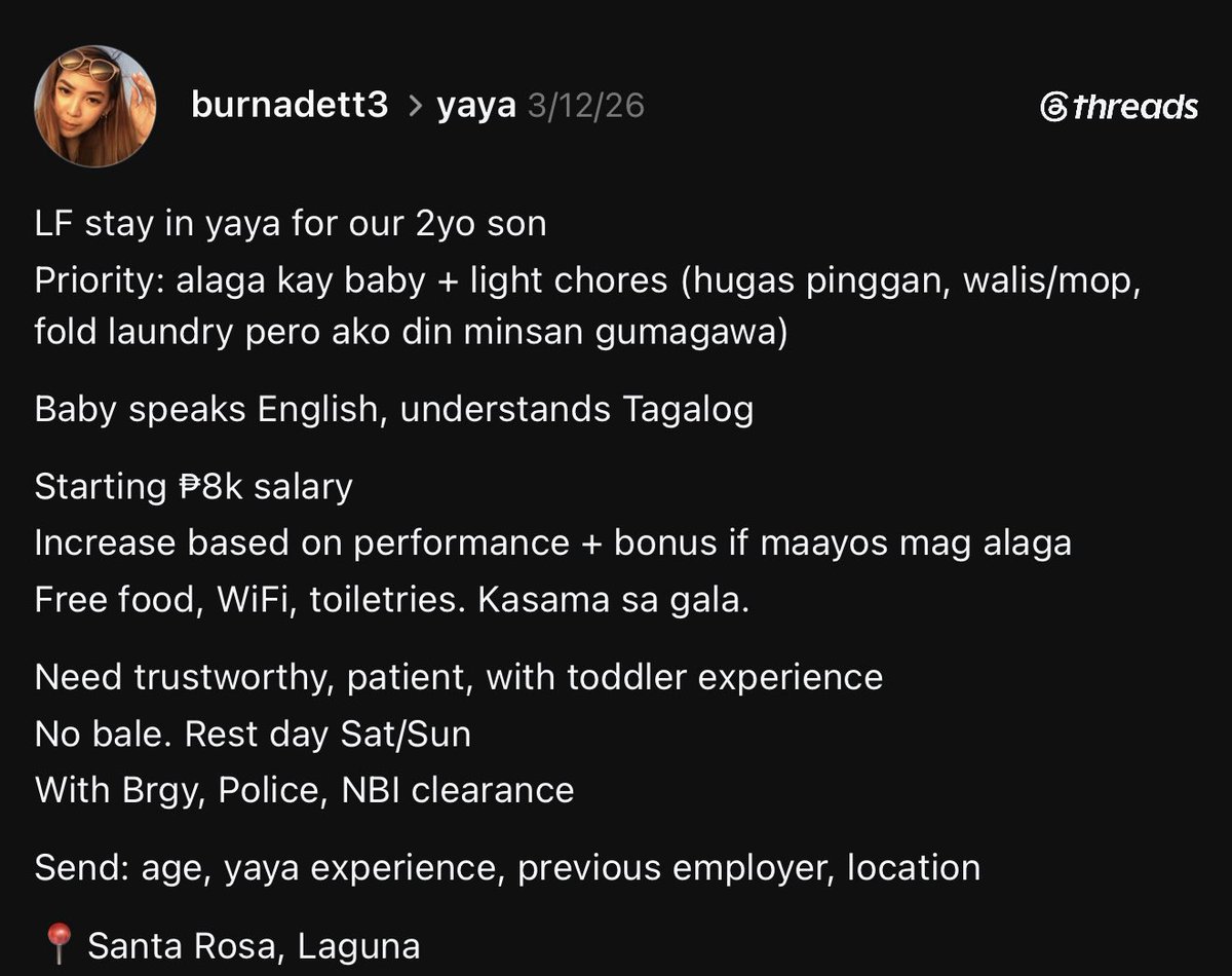 verticalidiot05's tweet photo. Matapobre nga lol wdym you expect na magtatagal ng 1 week yung 1 loaf hahaha tas 8k lang pasahod mo teh mahiya ka naman https://t.co/3rSD0lQpIz