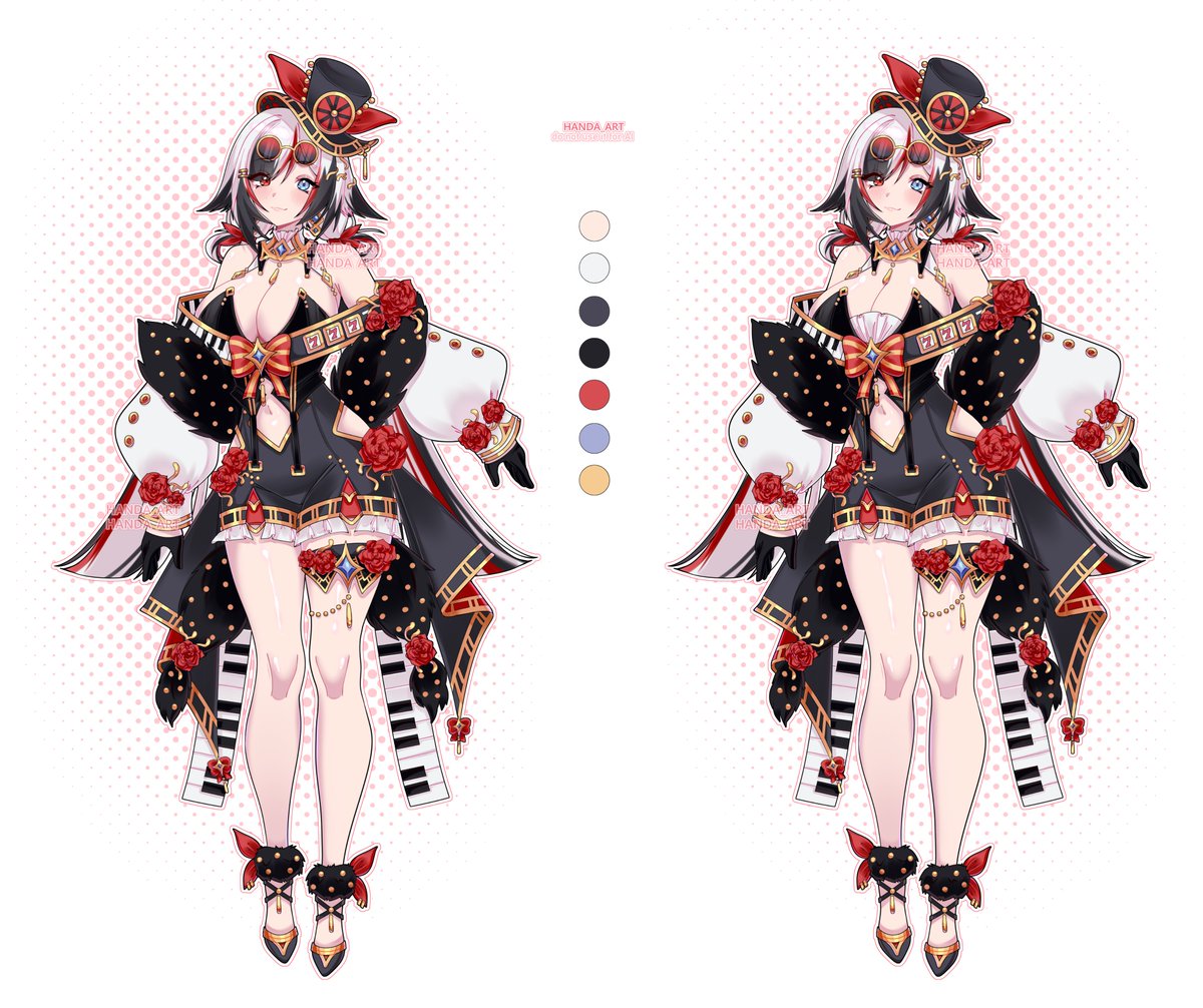 handa_art's tweet photo. #PortfolioDay
I’m a character &amp; outfit designer who loves creating cute, detailed designs and colorful fantasy girls 💕

Also commissions are open - thanks for checking out my artwork! https://t.co/z7M4PskBtW