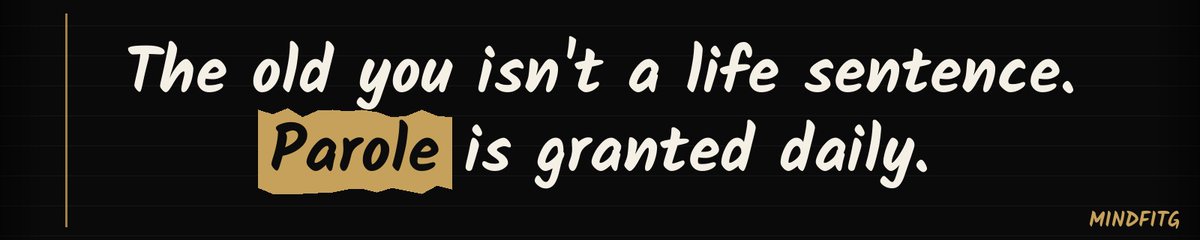 MindFitGCoach's tweet photo. Your past has a release date. Stop serving time for who you used to be. #MindFitG #Becoming https://t.co/wrnOLsLbWs