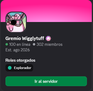 GremioWigglytuf's tweet photo. 🎉 ¡Ya somos más de 300 exploradores en Discord!

Vive la experiencia de Pokémon Mundo Misterioso online: explora, combate y forma parte de un mundo vivo junto a otros jugadores, directamente desde tu navegador.

Gratis y sin descargas.
https://t.co/RdLxdpPaDU https://t.co/QhfdqLPqcT