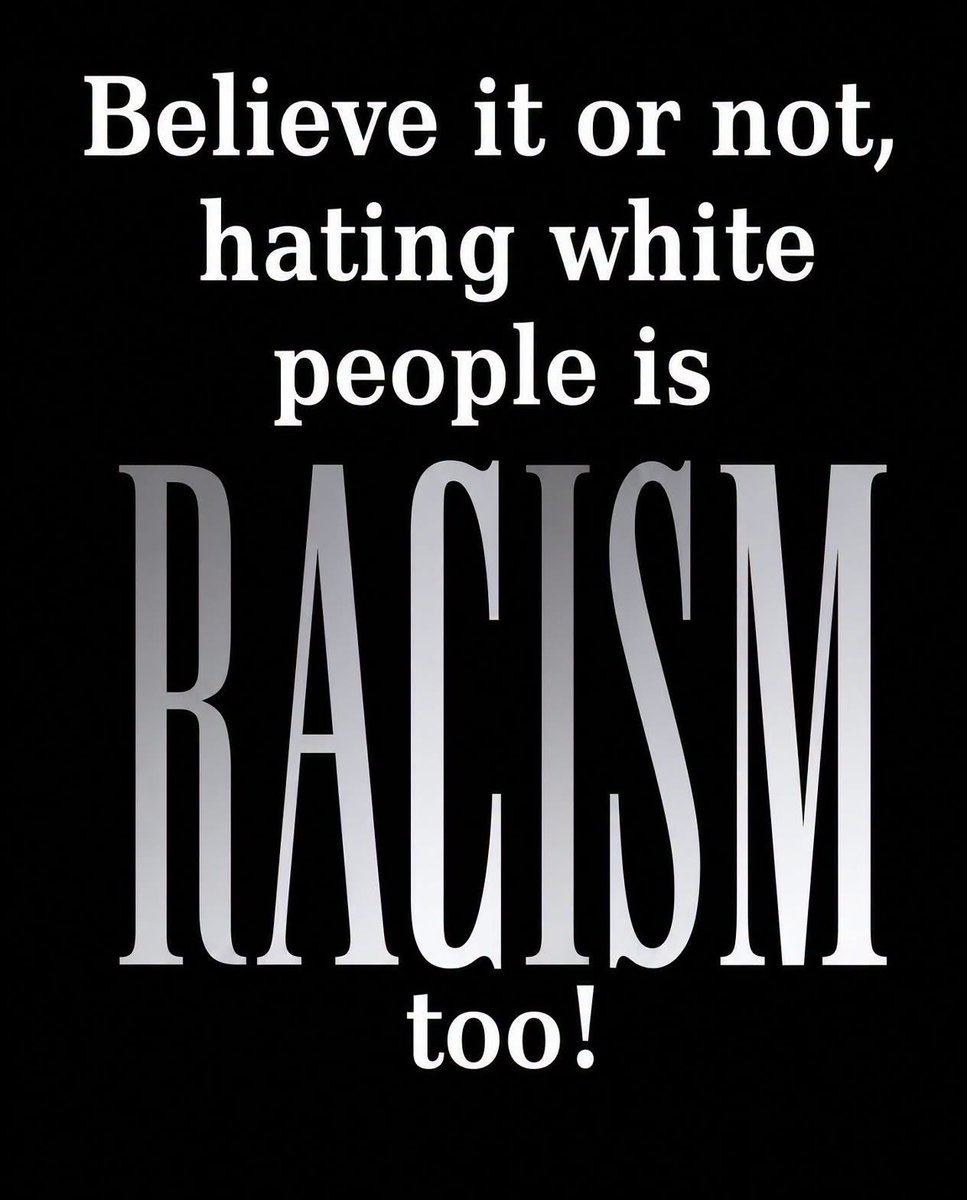 JBMAGA03's tweet photo. The same crowd that screams “racism” nonstop has no problem with open anti-white hatred. Double standards aren’t justice — they’re just racism with extra steps. 🇺🇸 https://t.co/Xxg5Ub8Lw2