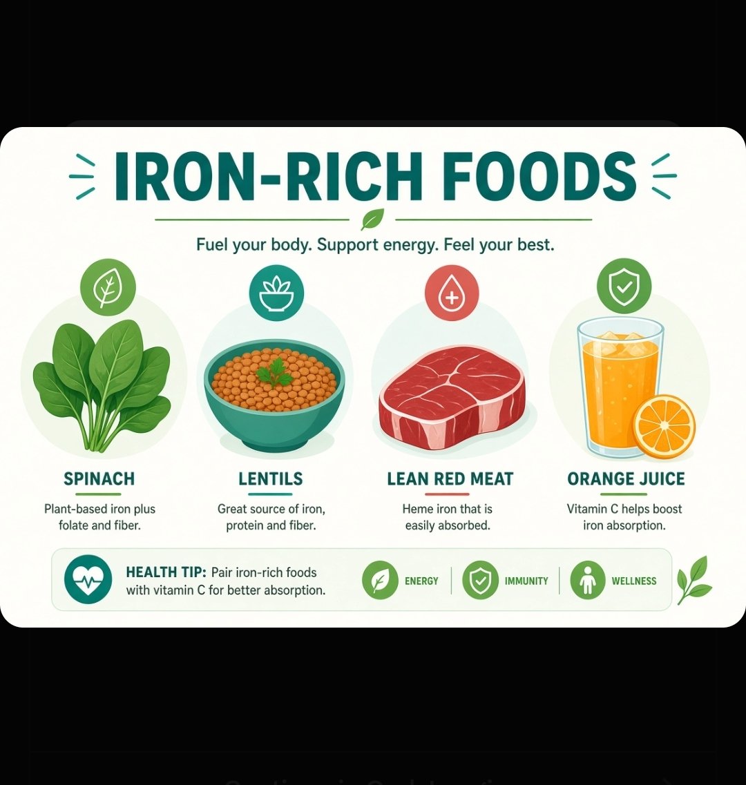 paracite76's tweet photo. Getting levels checked and adding iron-rich foods or a quality supplement (with a doctor) can make a big difference. #WomensHealth #HealthTips https://t.co/NLNhP0GHyu