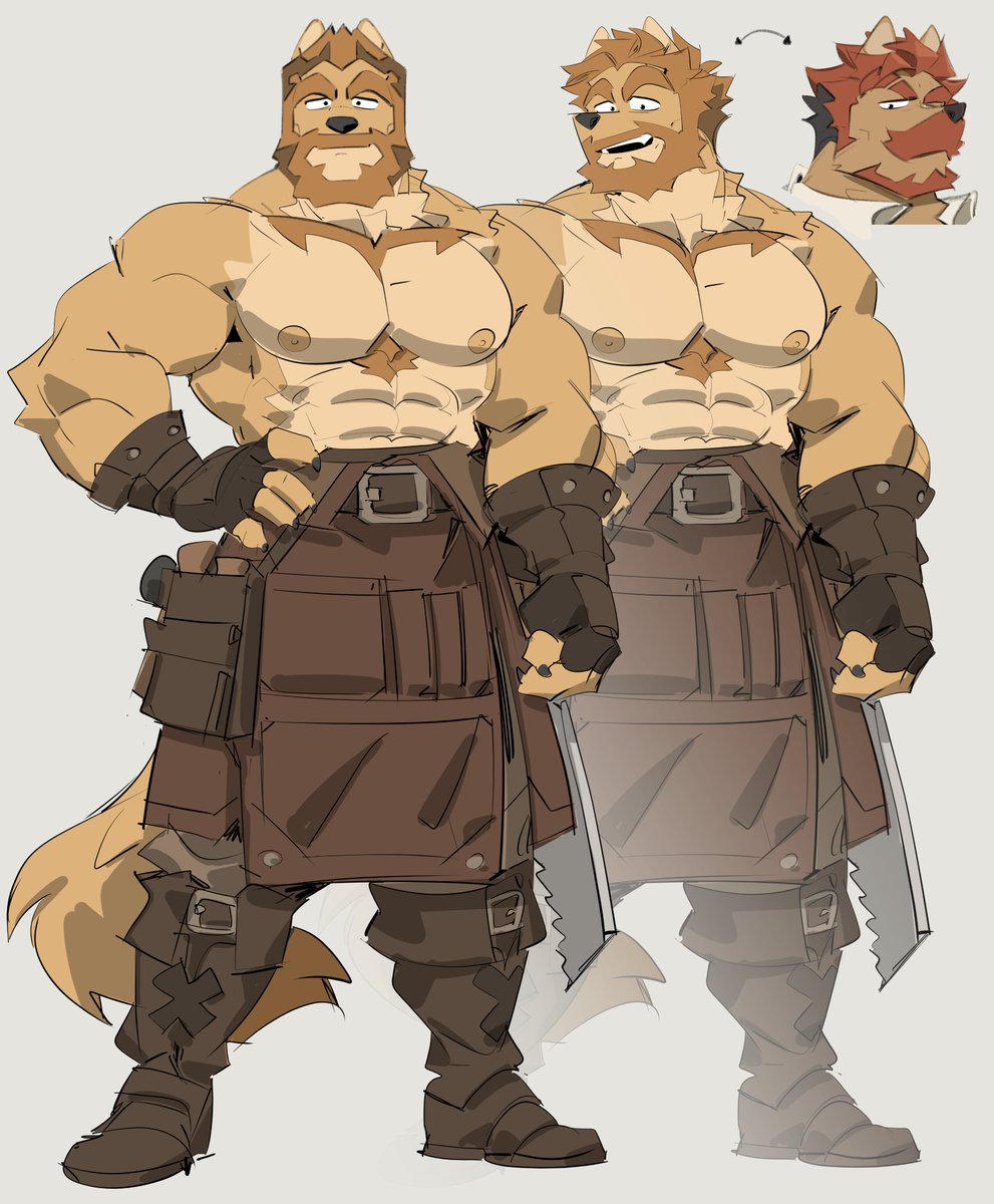 Odd_roommate's tweet photo. I noticed Trog and Chux had hairstyles that looked too similar, so I gave Trog a new look. https://t.co/BQS5oKEM2e
