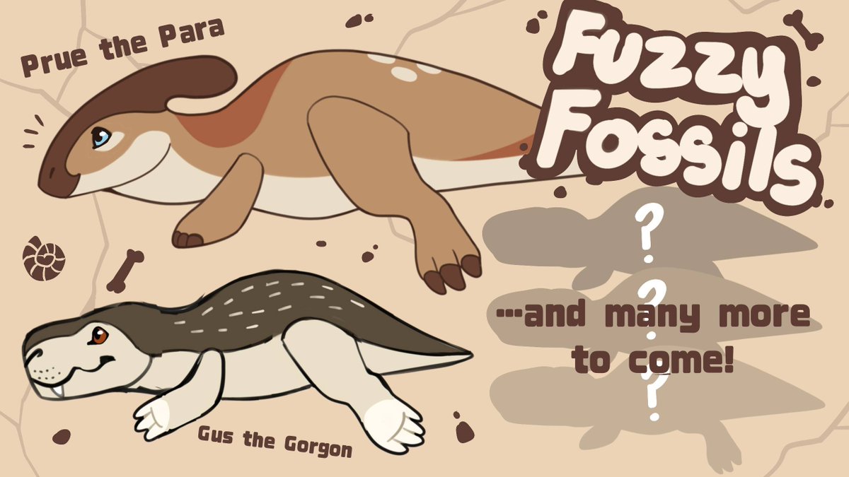 PALE0PUNK's tweet photo. I'm excited to announce that I'll be making a prehistoric plushie line! They're going to be lightly weighted, floppy, fairly large (20-25 inches) and very adorable. 

I'm very early in the planning stages, so keep an eye out for future updates ☺️ https://t.co/9PaLrIYDiT