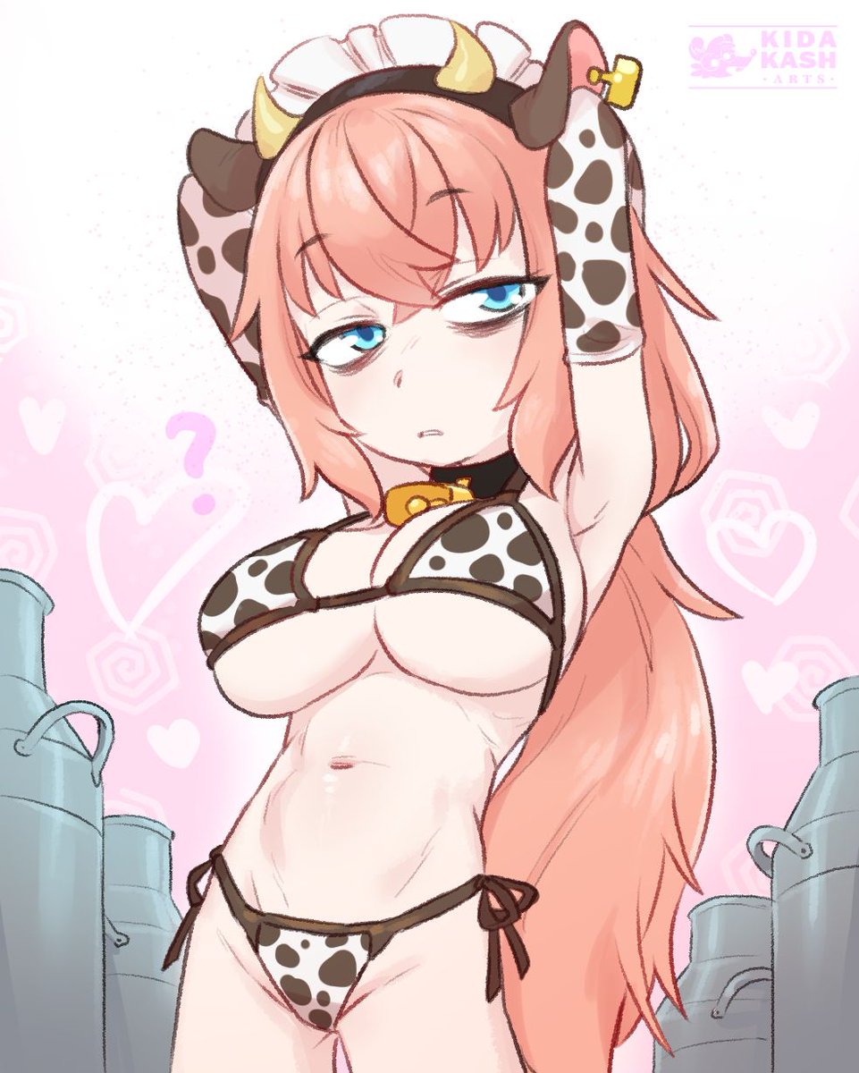 KidakashArts's tweet photo. Day 11
Cow (Komaro) 

＃生徒会にも穴はある #陸奥こまろ https://t.co/BI2Mdezq02