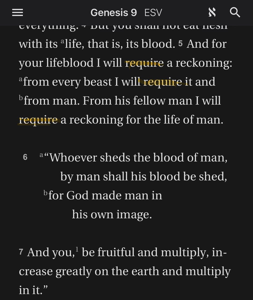 WWUTTcom's tweet photo. “God doesn’t REQUIRE the death penalty for murder.”

He literally said He did—three times in the same passage. https://t.co/D0TEYSrcM4