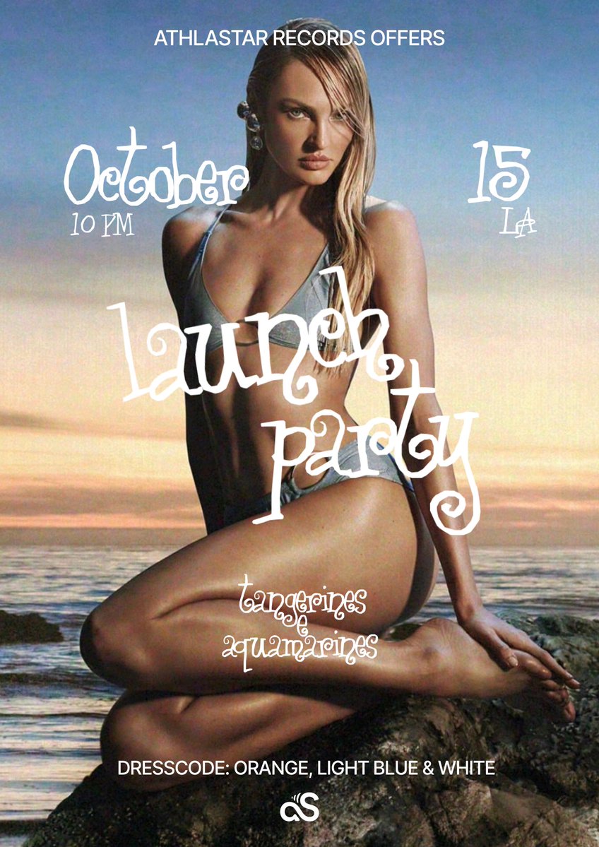 AthlaStarp's tweet photo. UM OFERECIMENTO ATHLAS! No dia 15 de outubro, às 22h, em Las Vegas, acontecerá a festa de lançamento de “Tangerines &amp; Aquamarines”, o mais novo single de Elena!

Preparem os looks, sigam o dress code oficial e venham brindar esse momento tão especial! 🍊💎 https://t.co/Uj34vI5g94