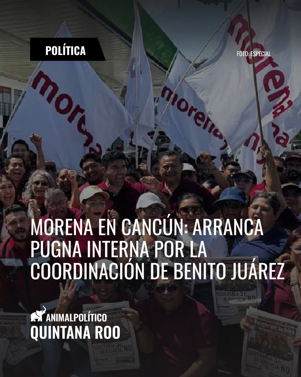 AP_QuintanaRoo's tweet photo. La disputa interna de Morena en Cancún confronta a sus fundadores históricos en el contexto de los acuerdos de coalición partidista.

#Política #Cancún #noticias https://t.co/9lfuwJA7xt
