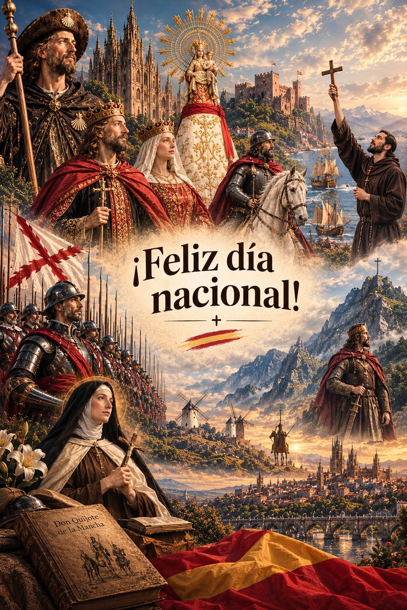 ArribaCristoRey's tweet photo. ¡Feliz día de la Hispanidad!
¡Feliz día de la Virgen del Pilar!

Orgullosos de nuestra historia. https://t.co/wPEntih2pN